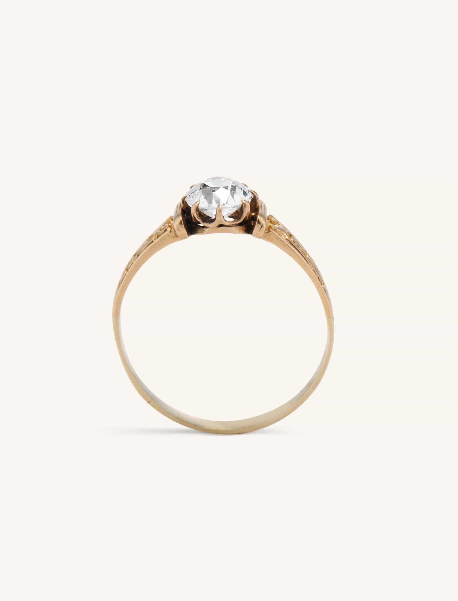 Victorian 1.04 Carat Old European Cut Diamond Solitaire - Image 3