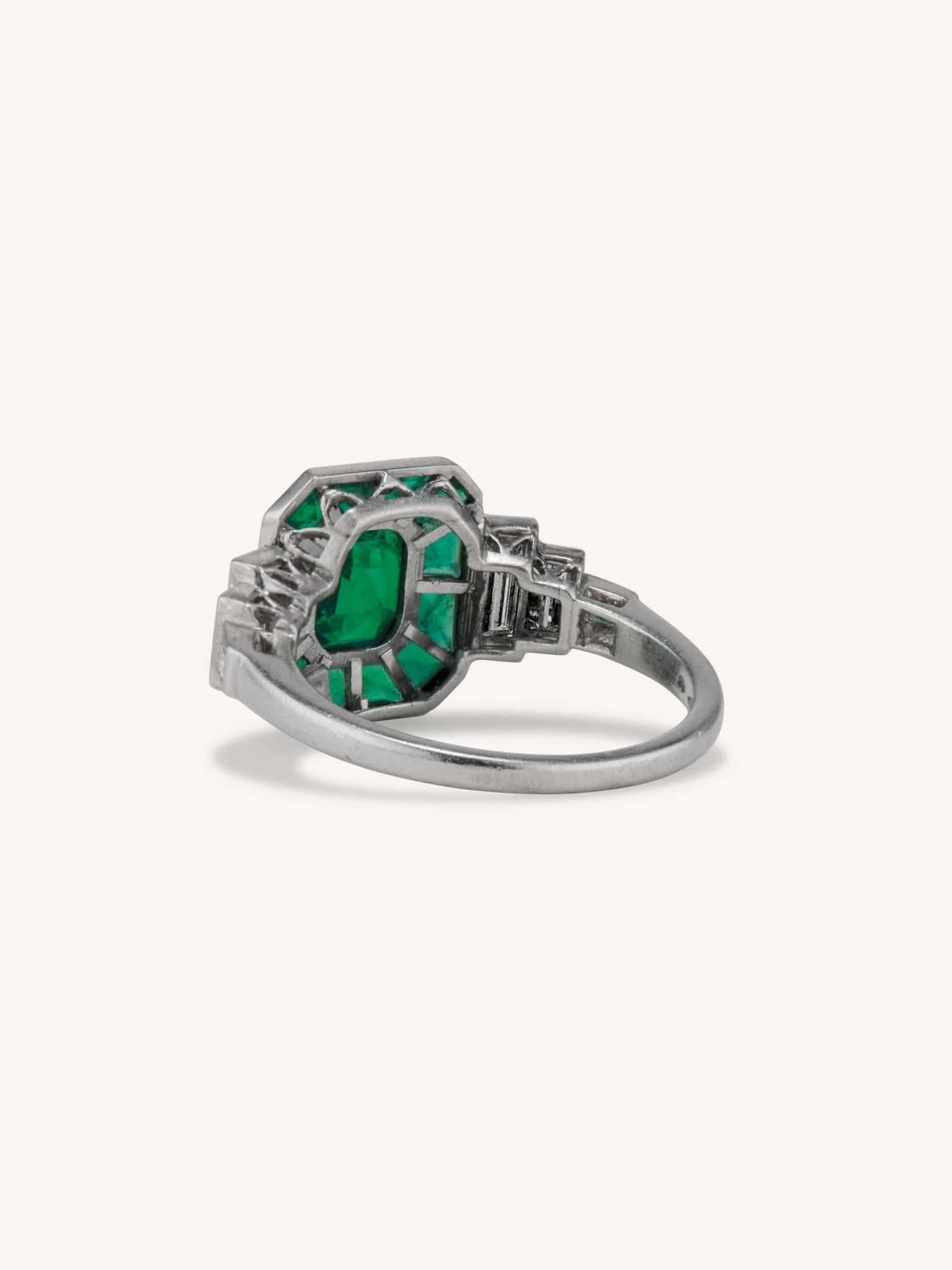 Art Deco 1.25 Carat Colombian Emerald Ring - Image 5