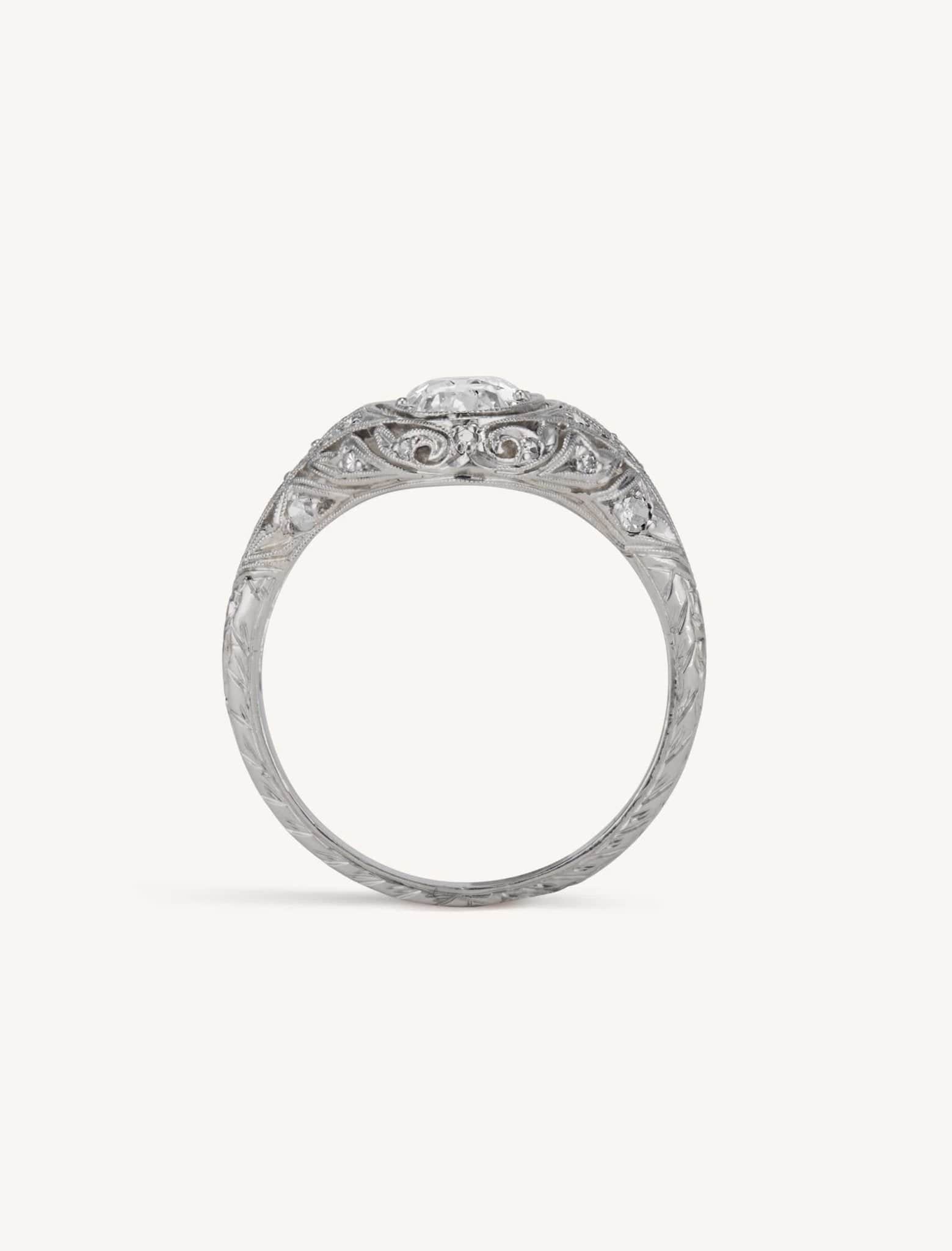 Art Deco Three Stone Ring - Image 6