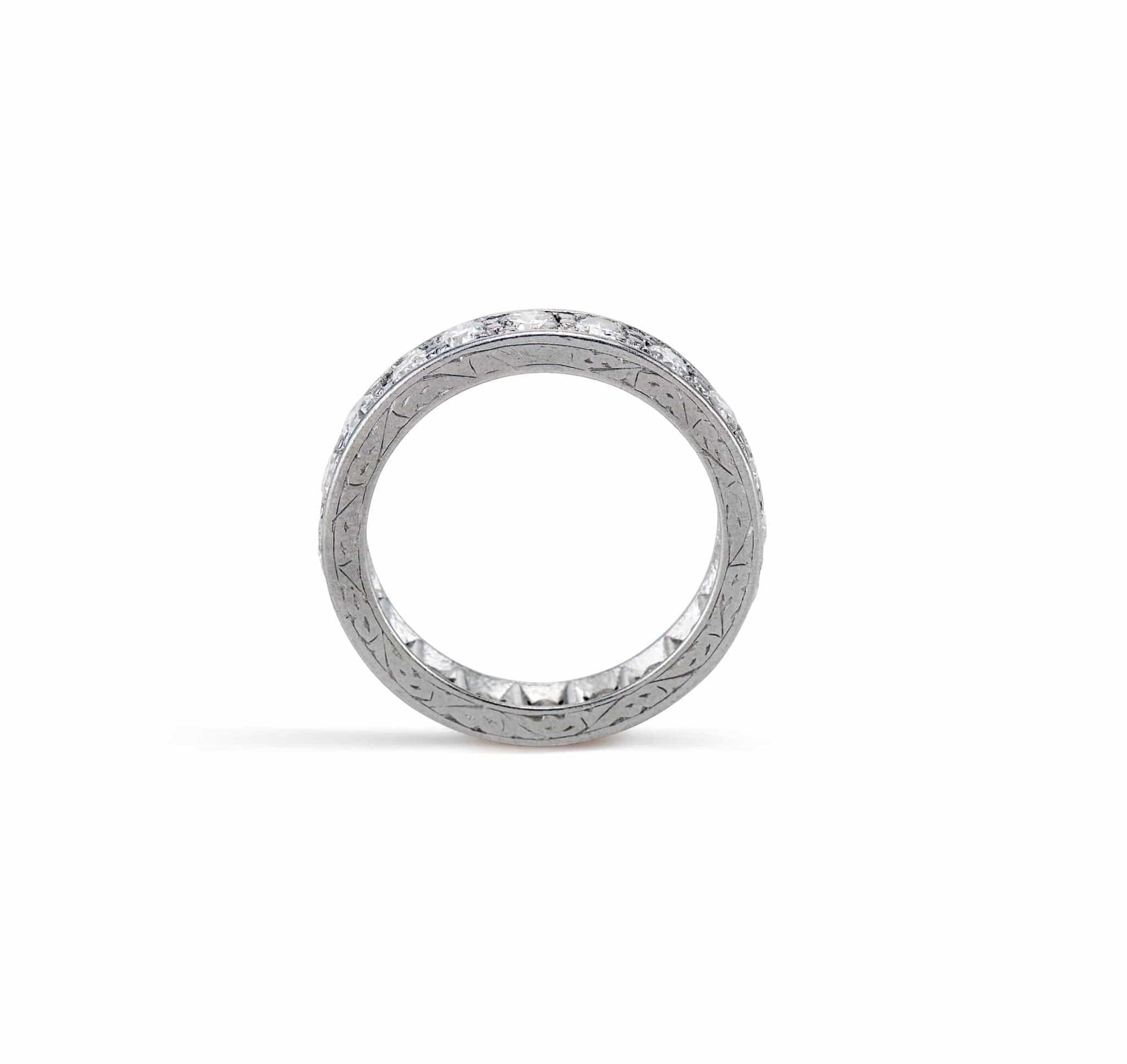 Art Deco 1.00 Carat Transitional-Cut Diamond Eternity Band - Image 2