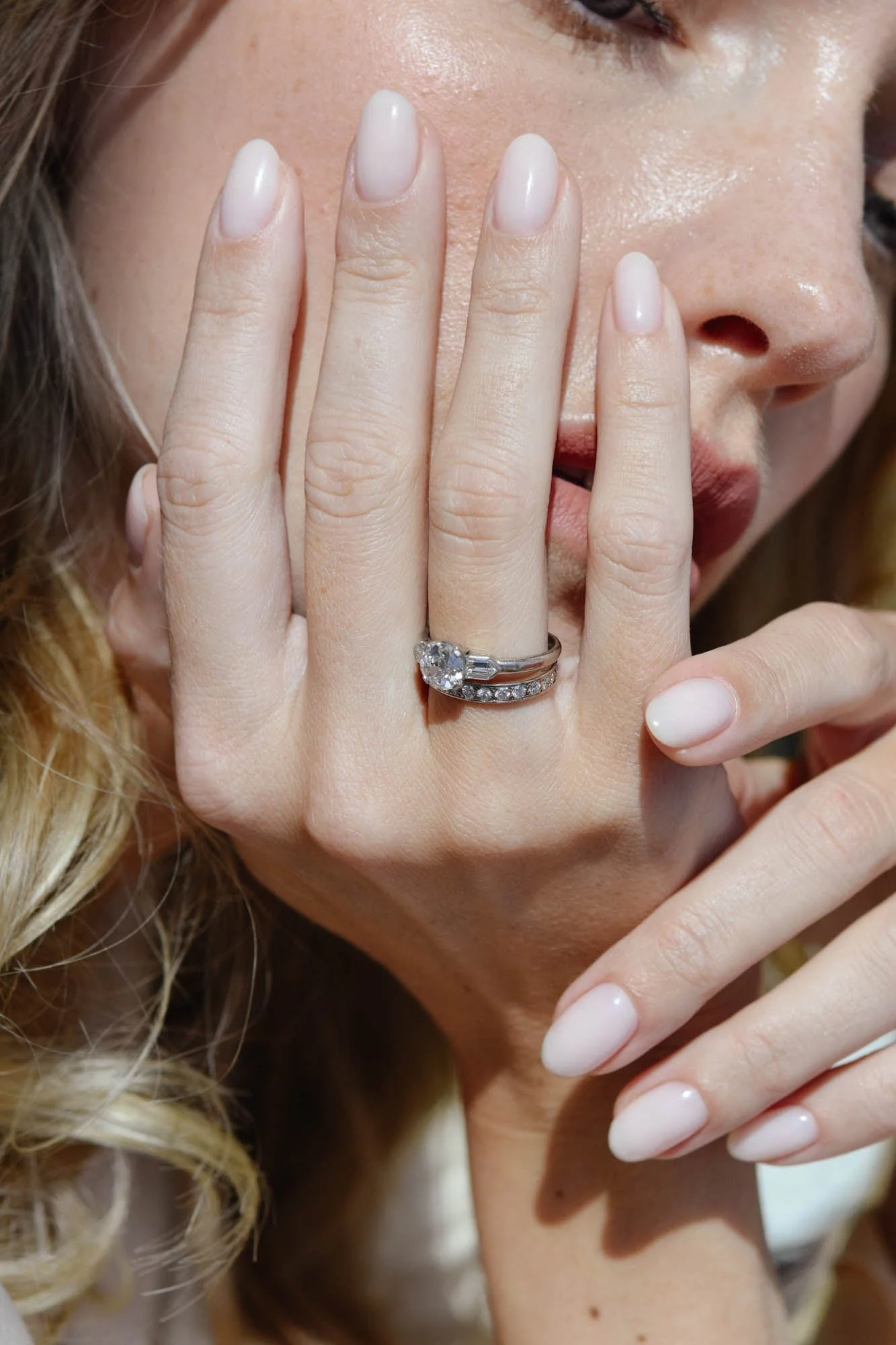 Art Deco 1.00 Carat Old European Cut Diamond Vintage Engagement Ring, New York City - Image 4