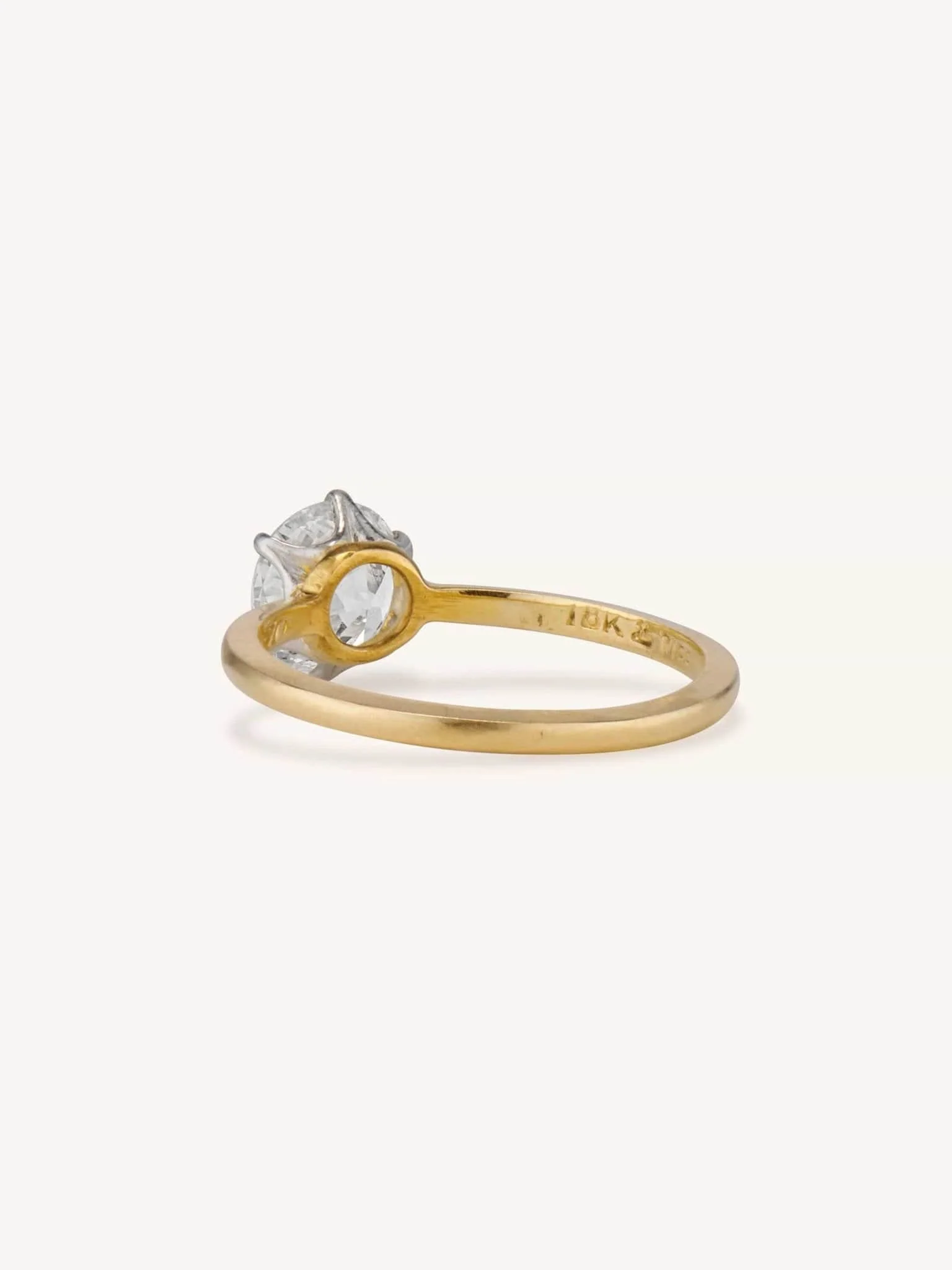 Victorian 1.36 Old European Cut Diamond Solitaire Ring - Image 2