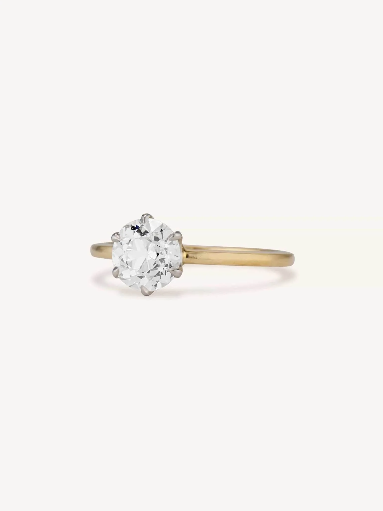 Victorian 1.36 Old European Cut Diamond Solitaire Ring - Image 3