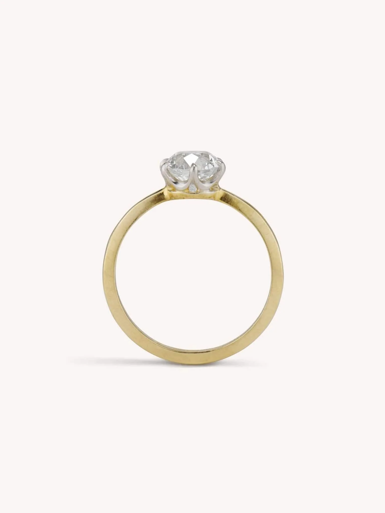 Victorian 1.36 Old European Cut Diamond Solitaire Ring - Image 4