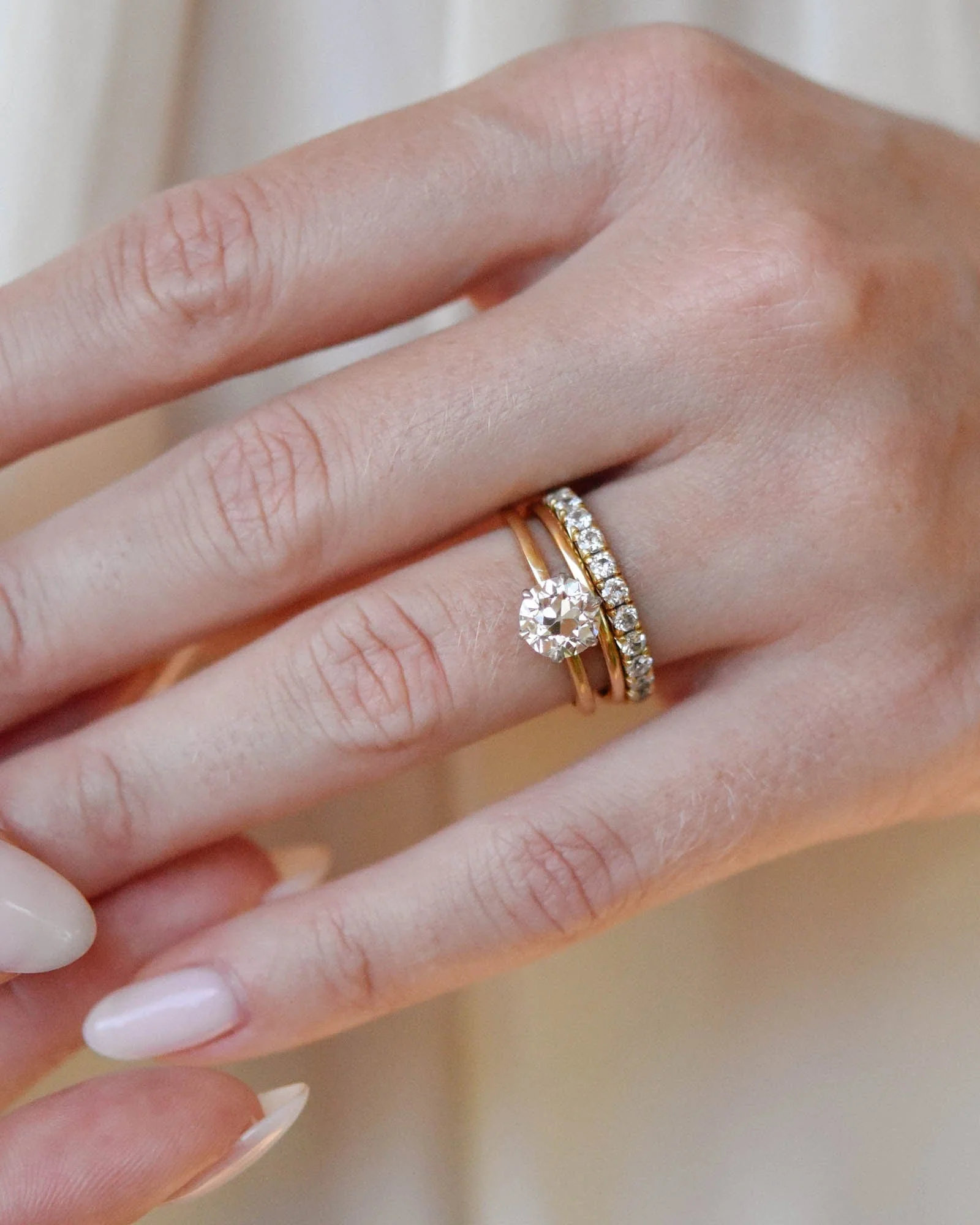 Victorian 1.36 Old European Cut Diamond Solitaire Ring - Image 5