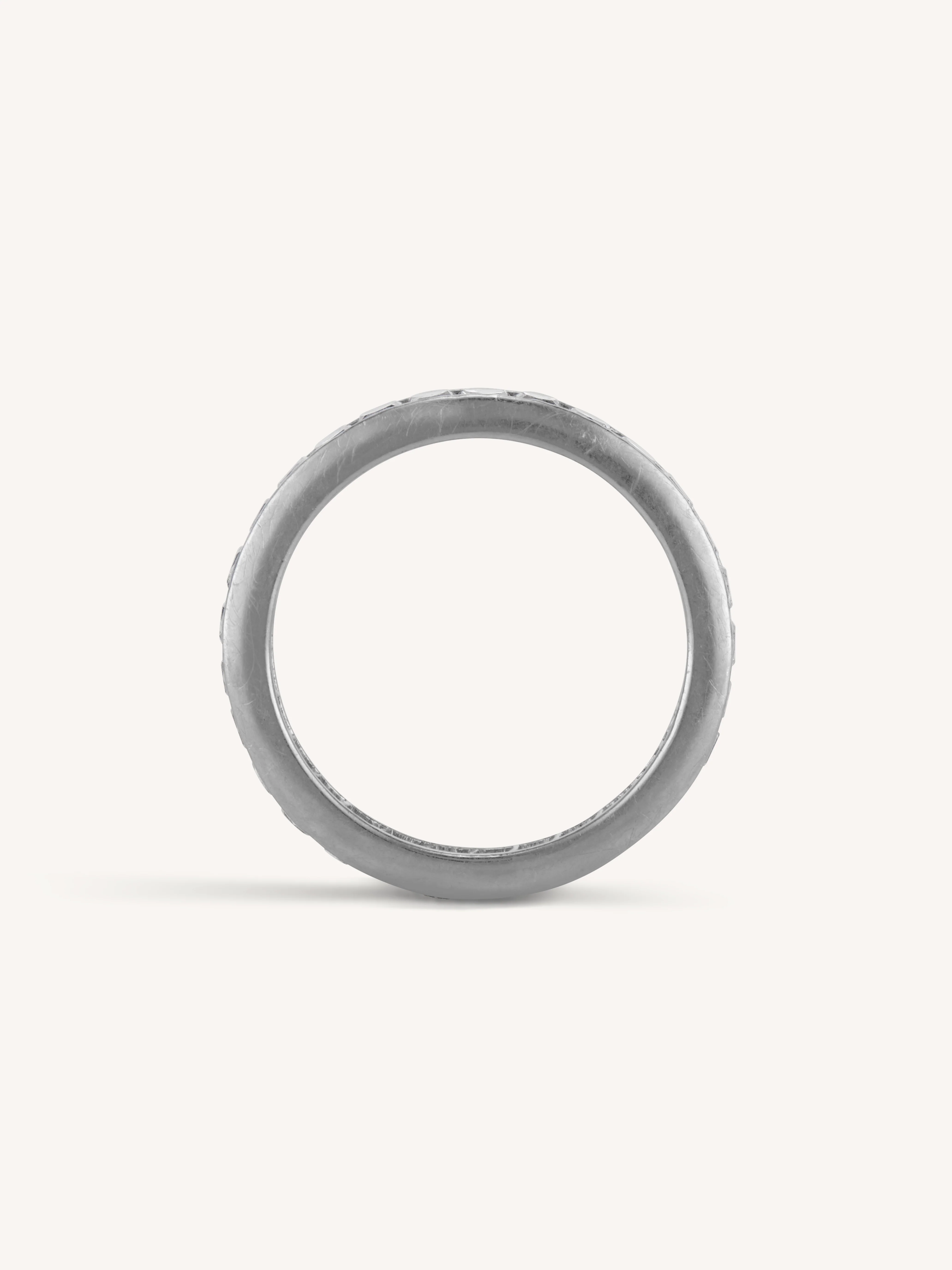 Art Deco 1.55 Carat French Cut Vintage Wedding Band - Size 5.5 - Image 5