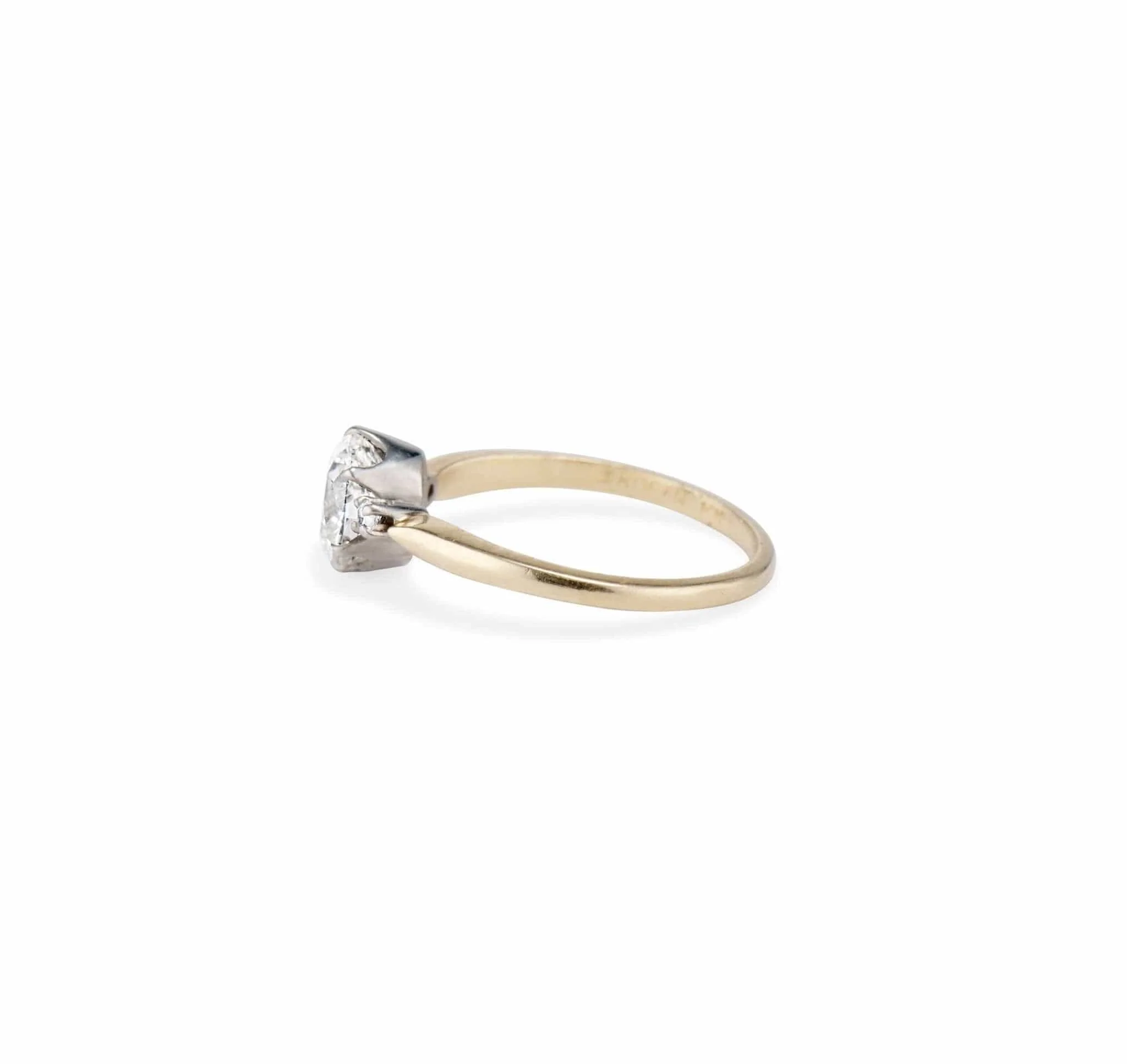 Art Deco Byard F. Brogan 1.63 Carat Cushion Cut Diamond Engagement Ring - Image 3