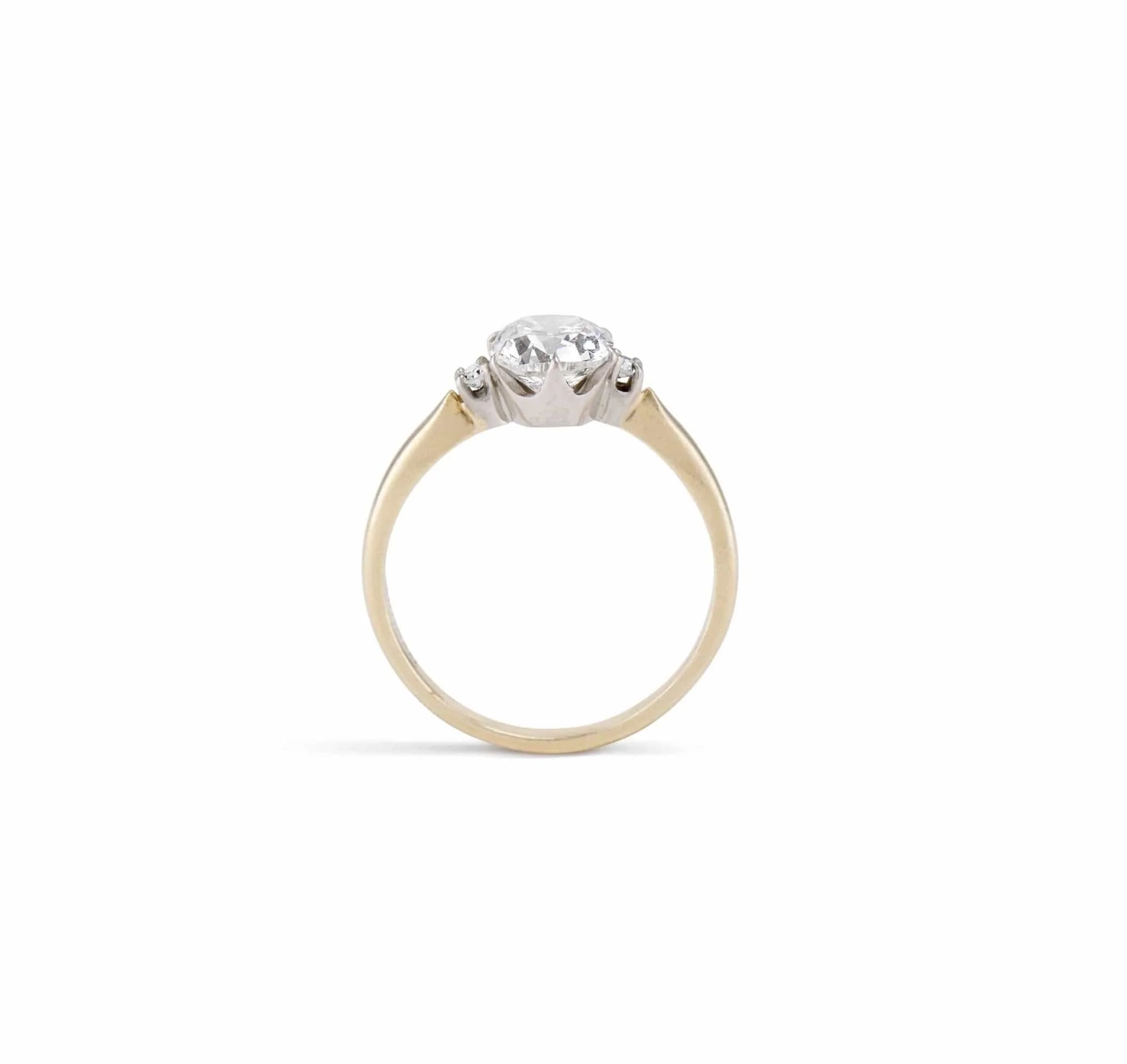 Art Deco Byard F. Brogan 1.63 Carat Cushion Cut Diamond Engagement Ring - Image 4