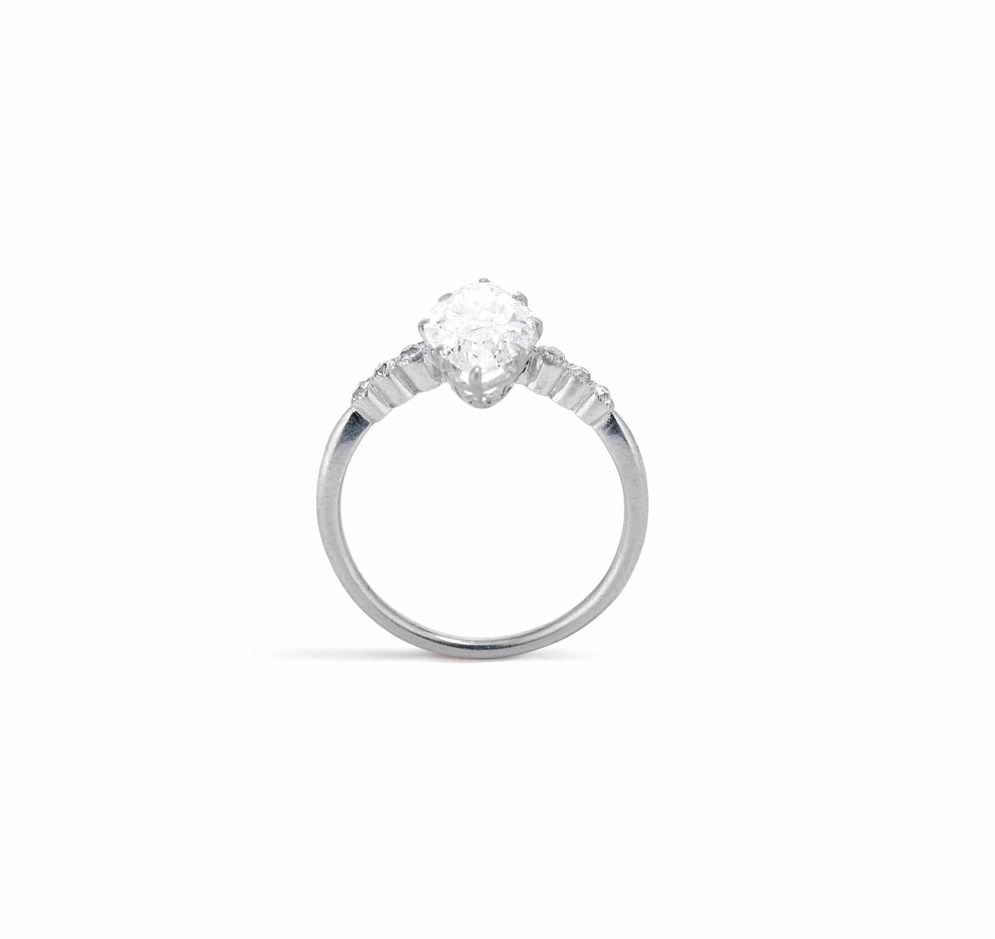 Art Deco 1.66 Carat Marquise Diamond Ring - Image 4