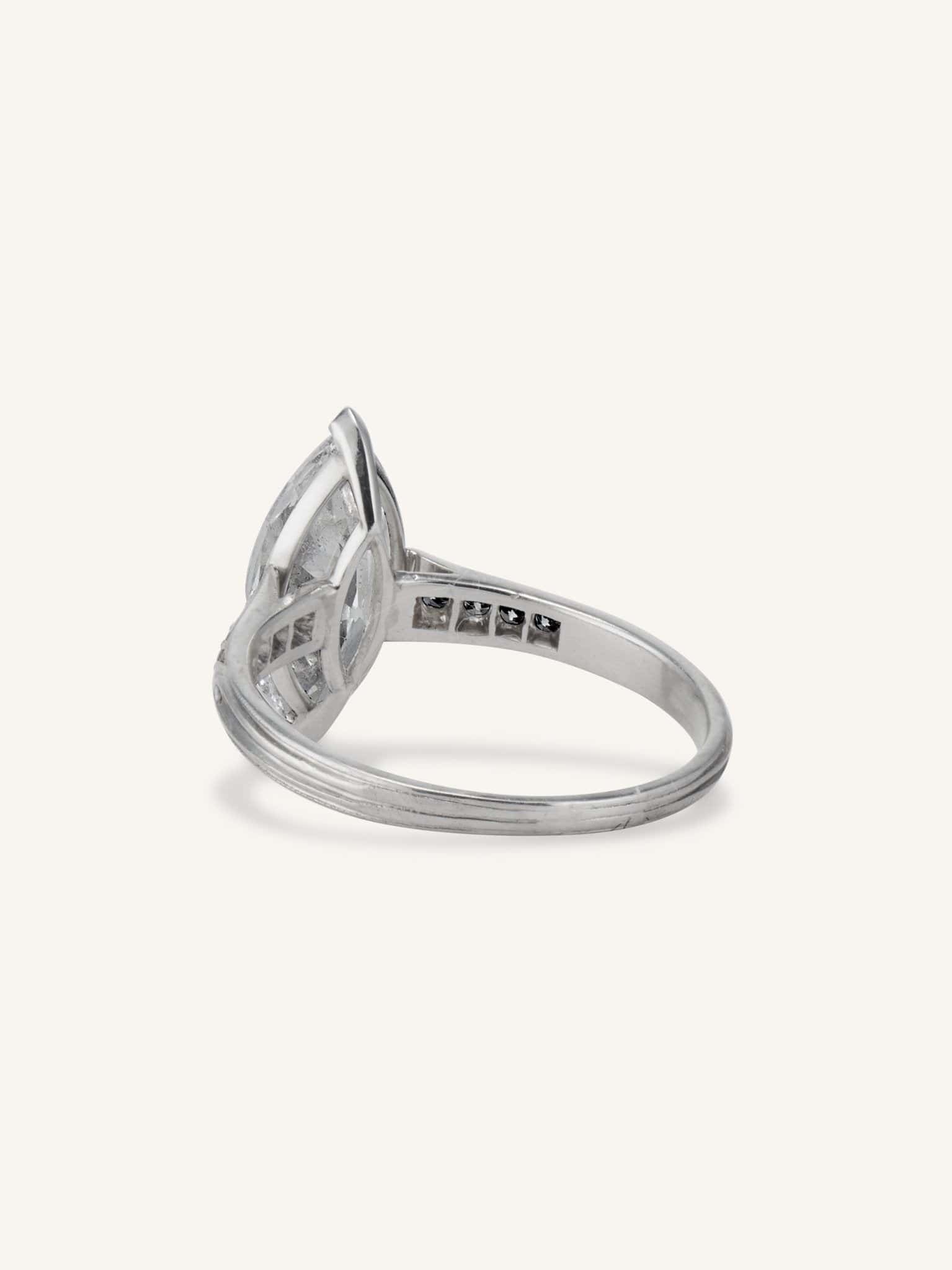 Marcus & Co. 2.06 Carat Marquise Diamond Vintage Engagement Ring - Image 5