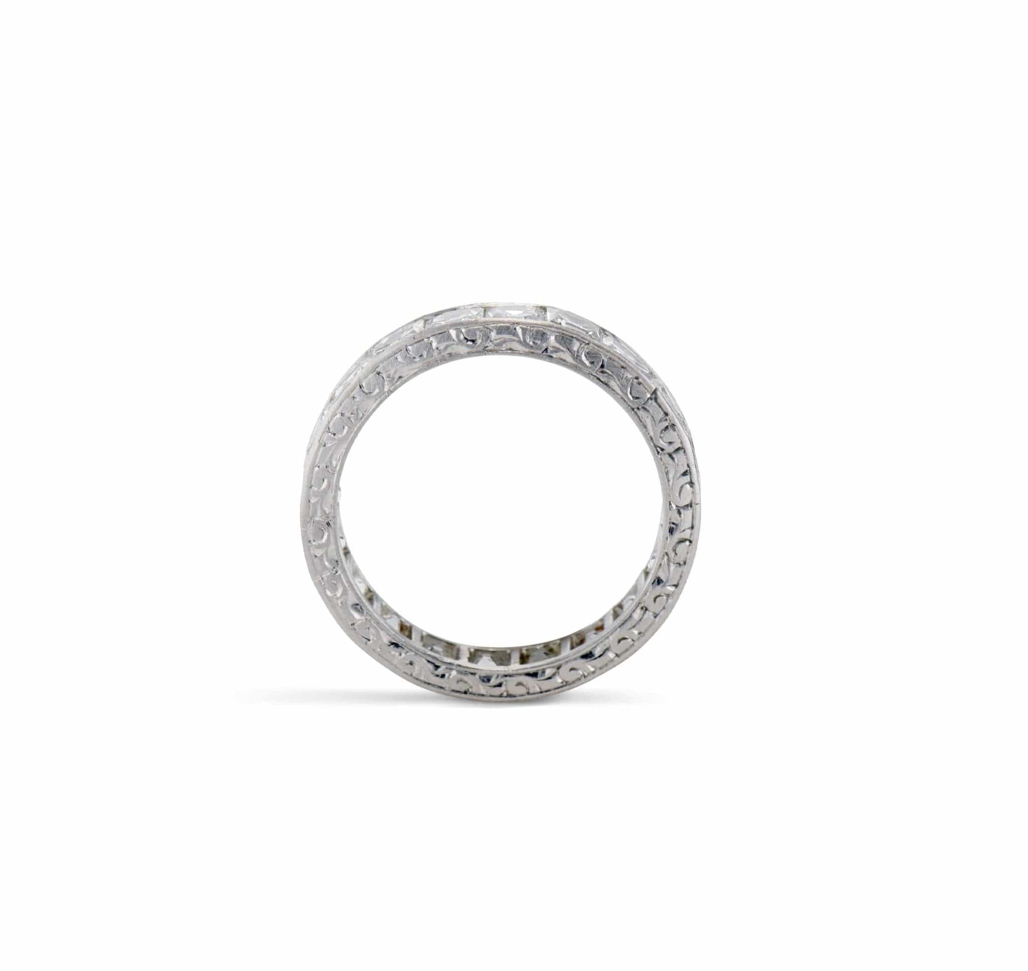 Art Deco 3.25 Carat French Cut Diamond Eternity Band - Image 2