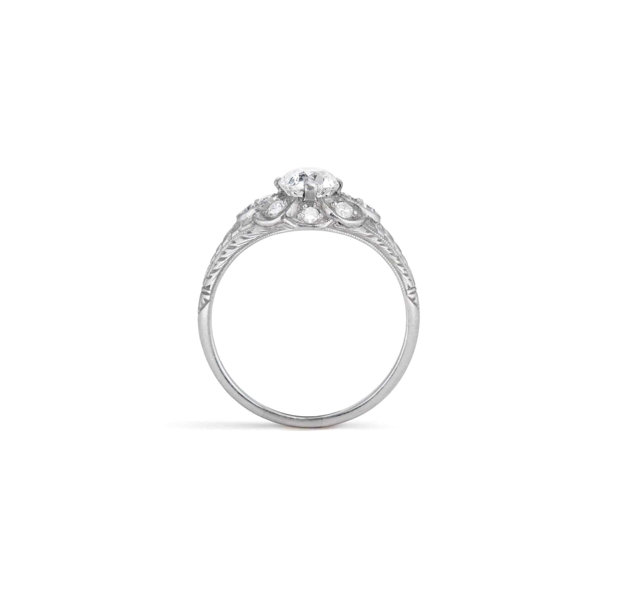 William Wise & Son .72 Carat Old European Cut Diamond Ring - Image 4