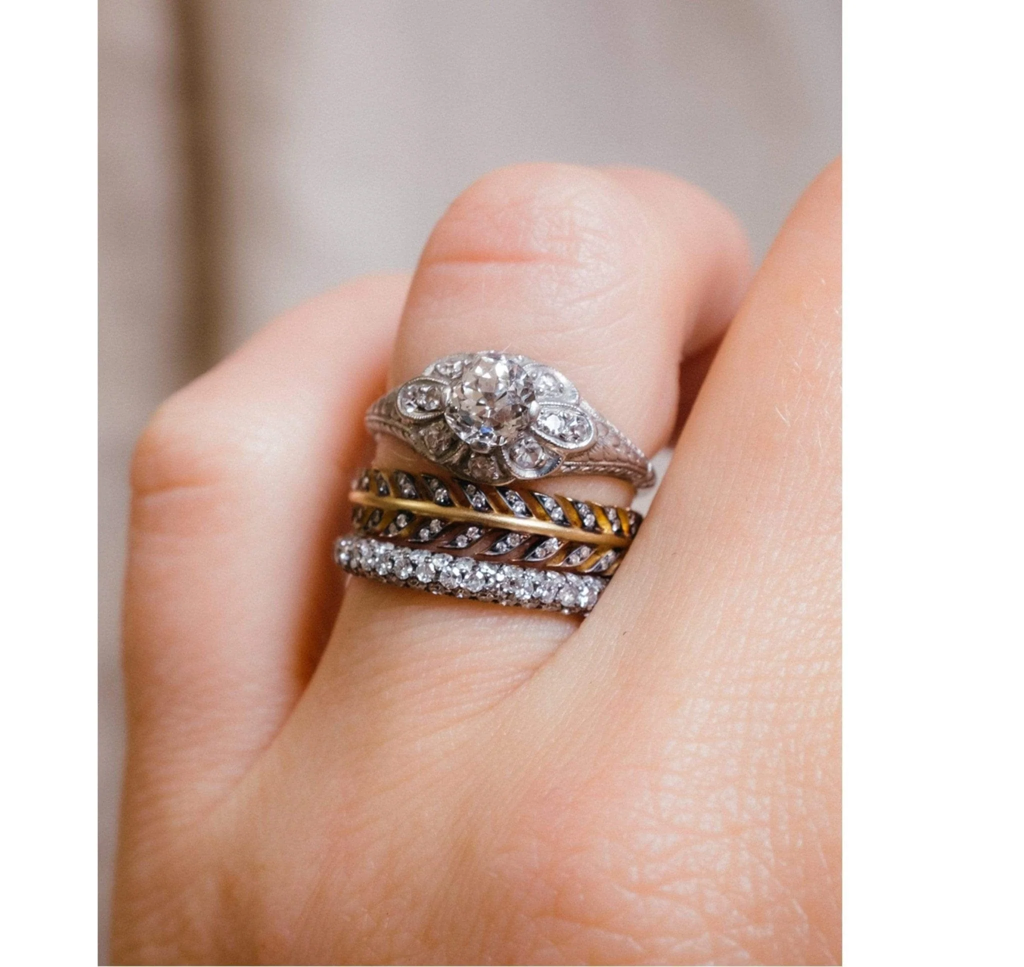 William Wise & Son .72 Carat Old European Cut Diamond Ring - Image 5