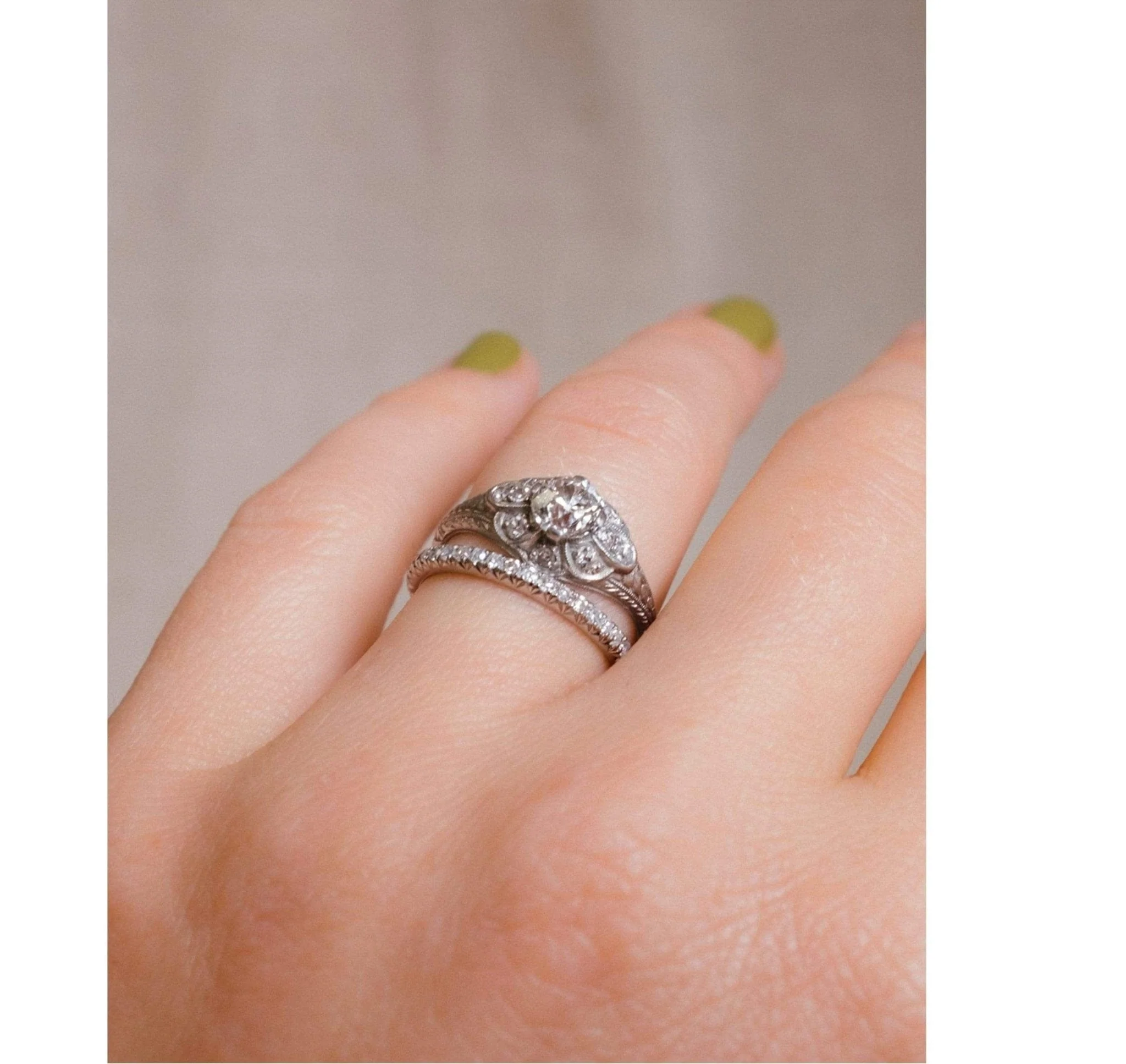 William Wise & Son .72 Carat Old European Cut Diamond Ring - Image 6