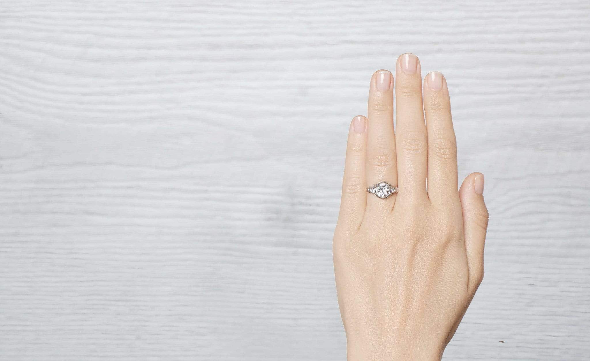 1.61 Carat Art Deco Diamond Engagement Ring - Image 5