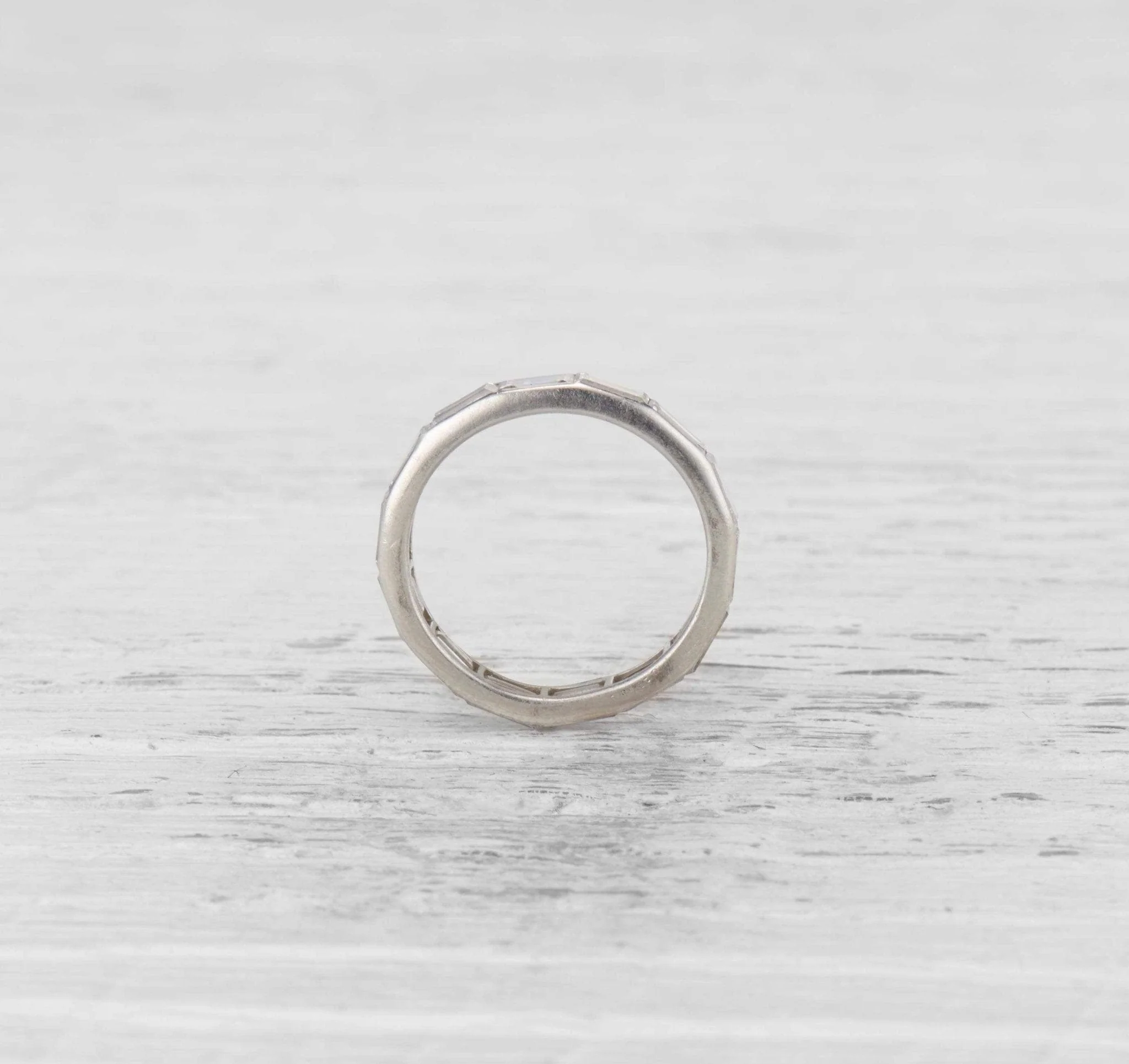 ART DECO DIAMOND AND PLATINUM ETERNITY BAND - Image 2