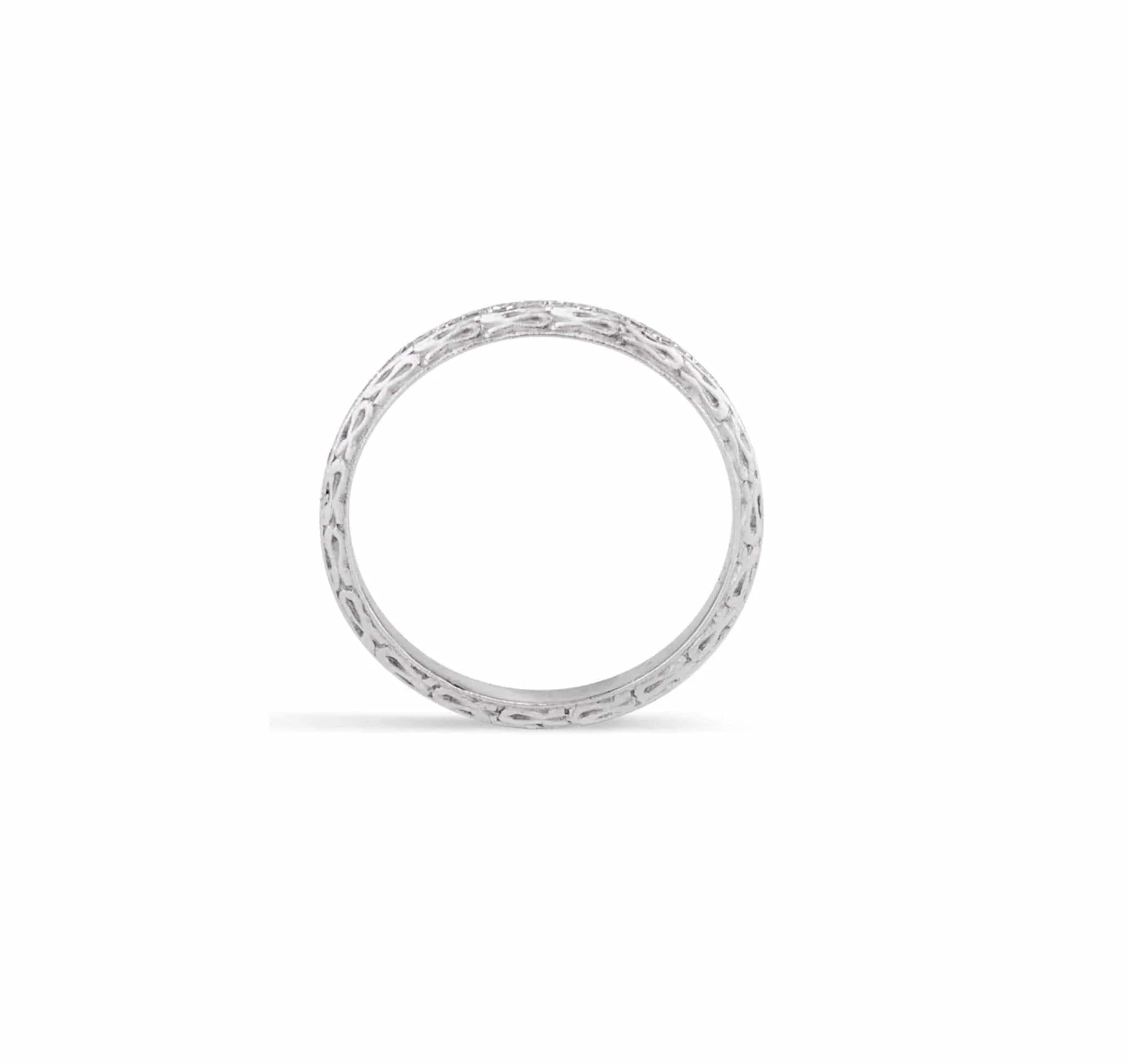 ART DECO DIAMOND  AND PLATINUM ETERNITY BAND - Image 2