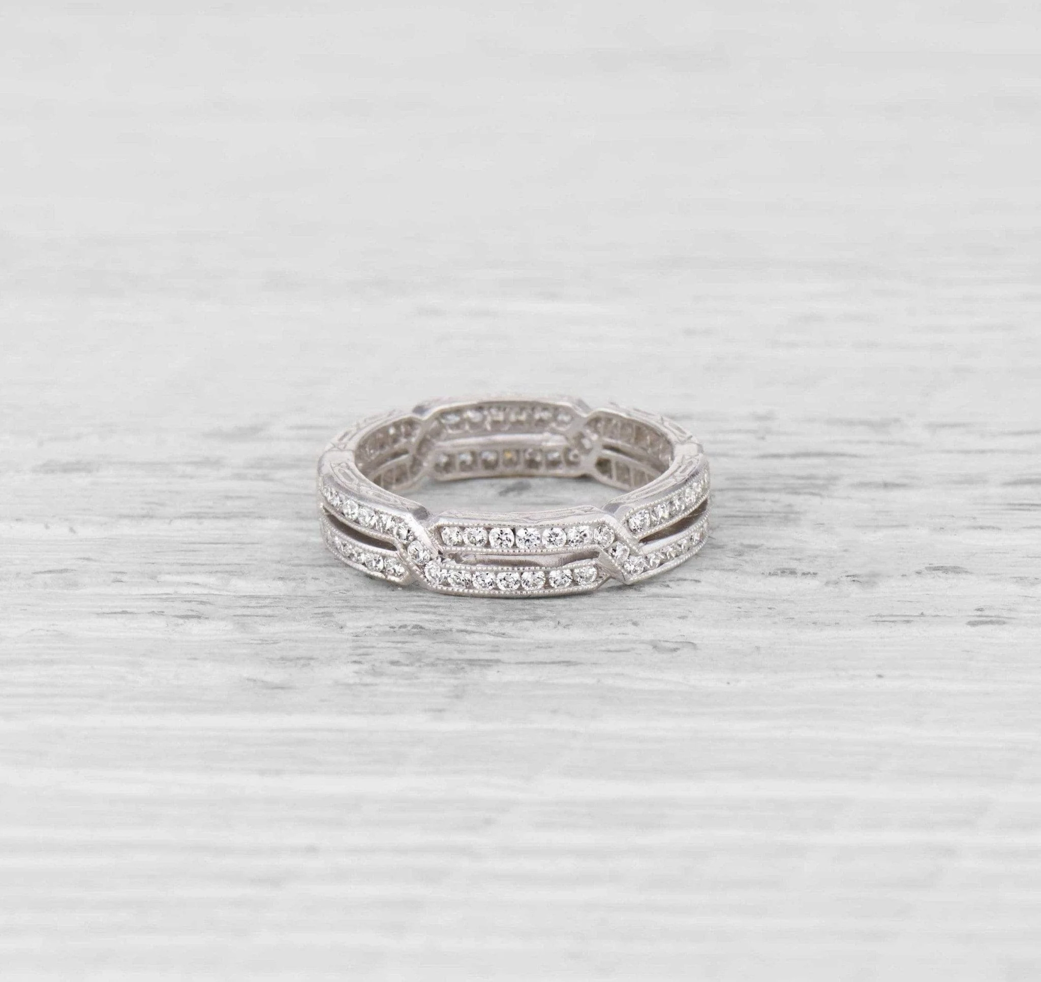 Art Deco Diamond Eternity Band - Image 3