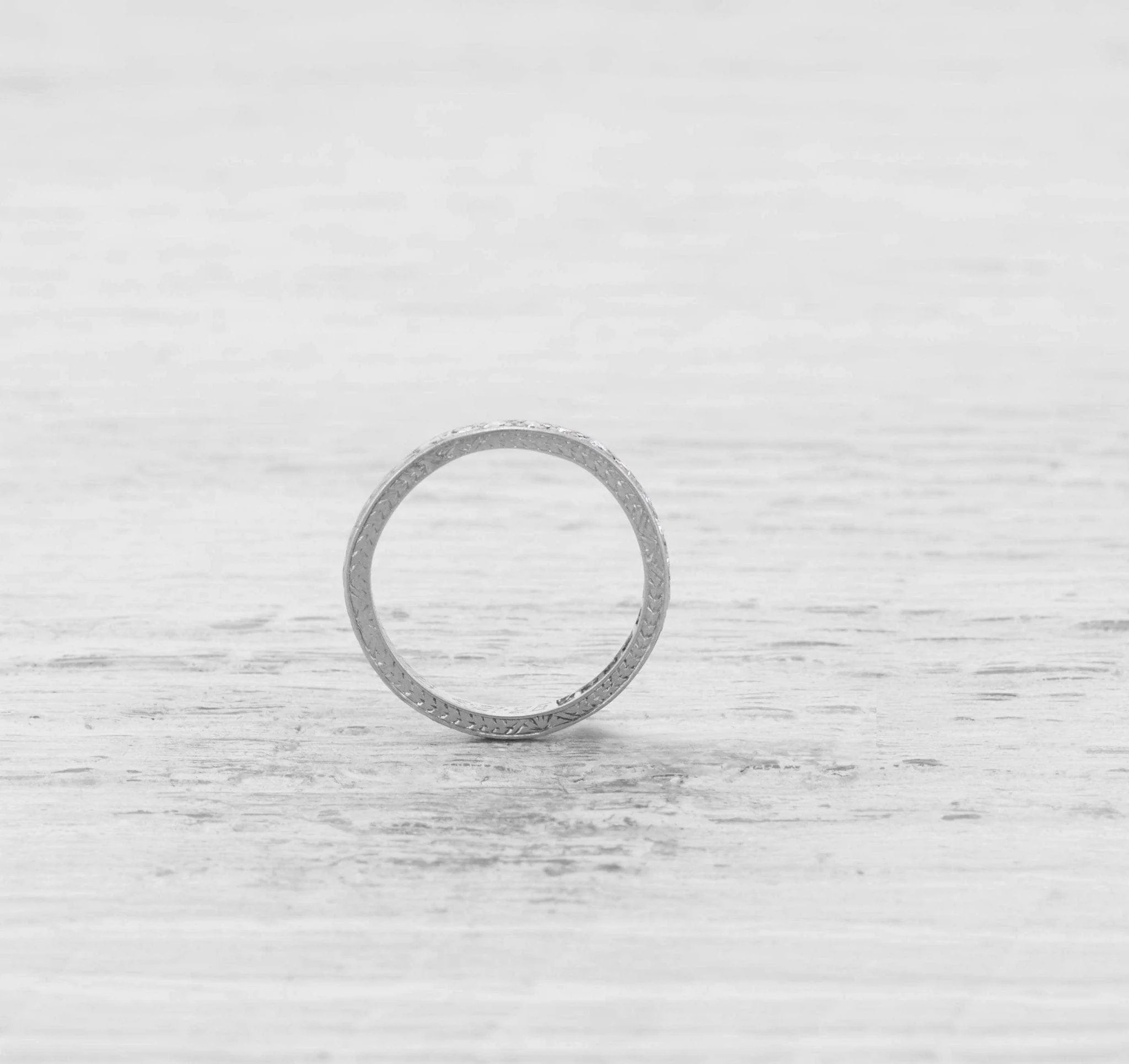 ART DECO DIAMOND HALF HOOP BAND - Image 2