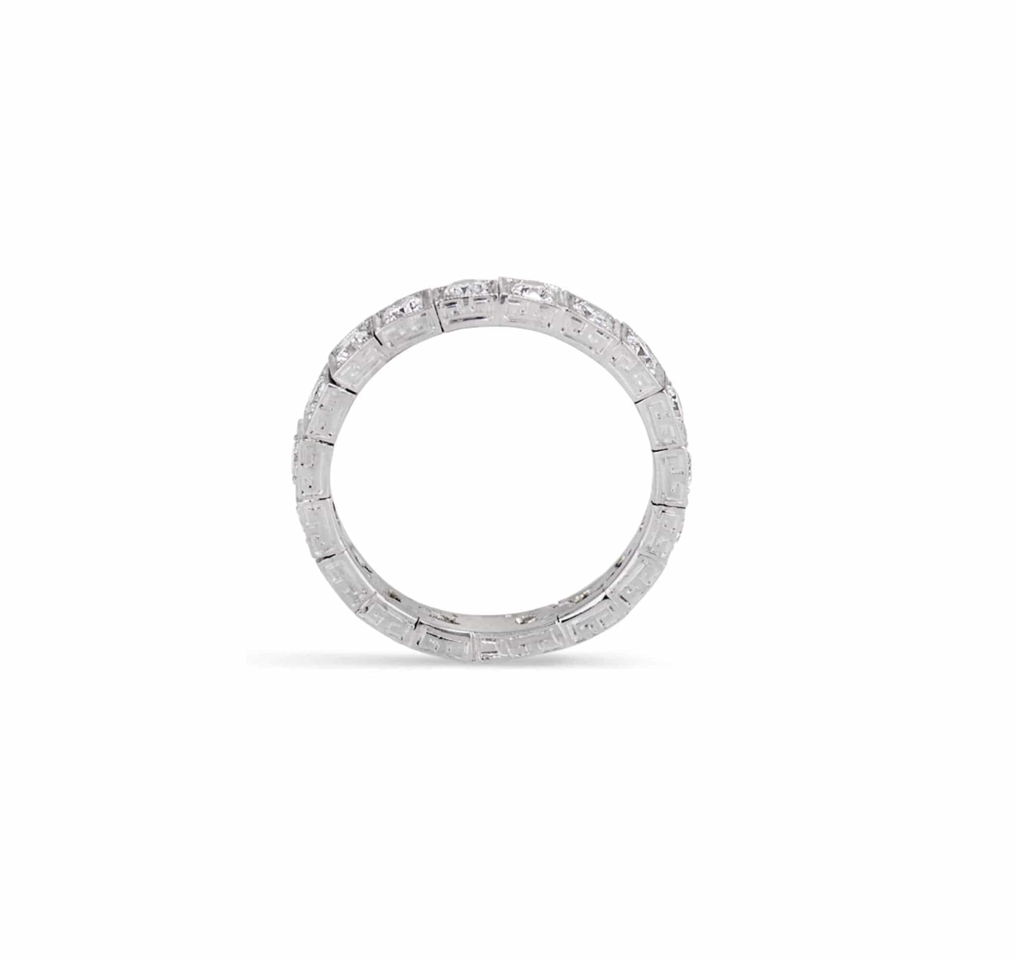 .85 Carat Old European Cut Diamond Eternity Band - Image 2