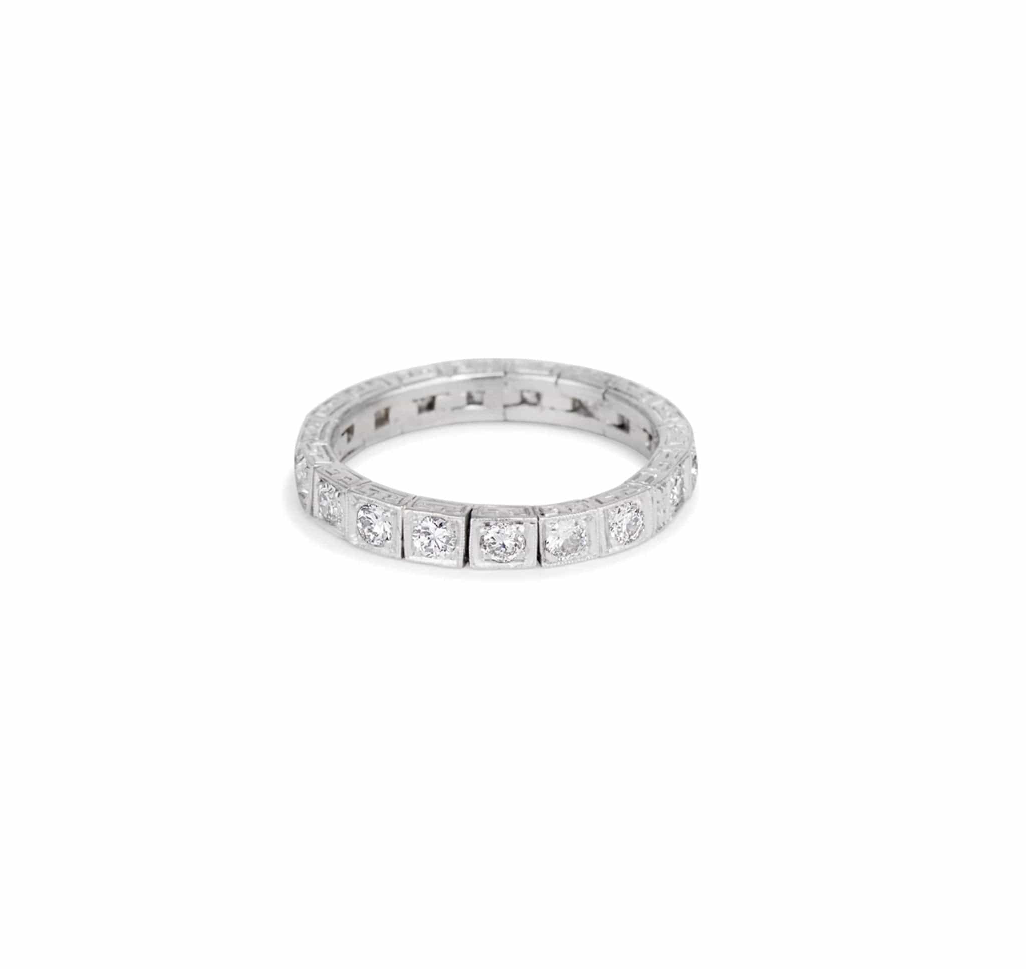 .85 Carat Old European Cut Diamond Eternity Band - Image 3
