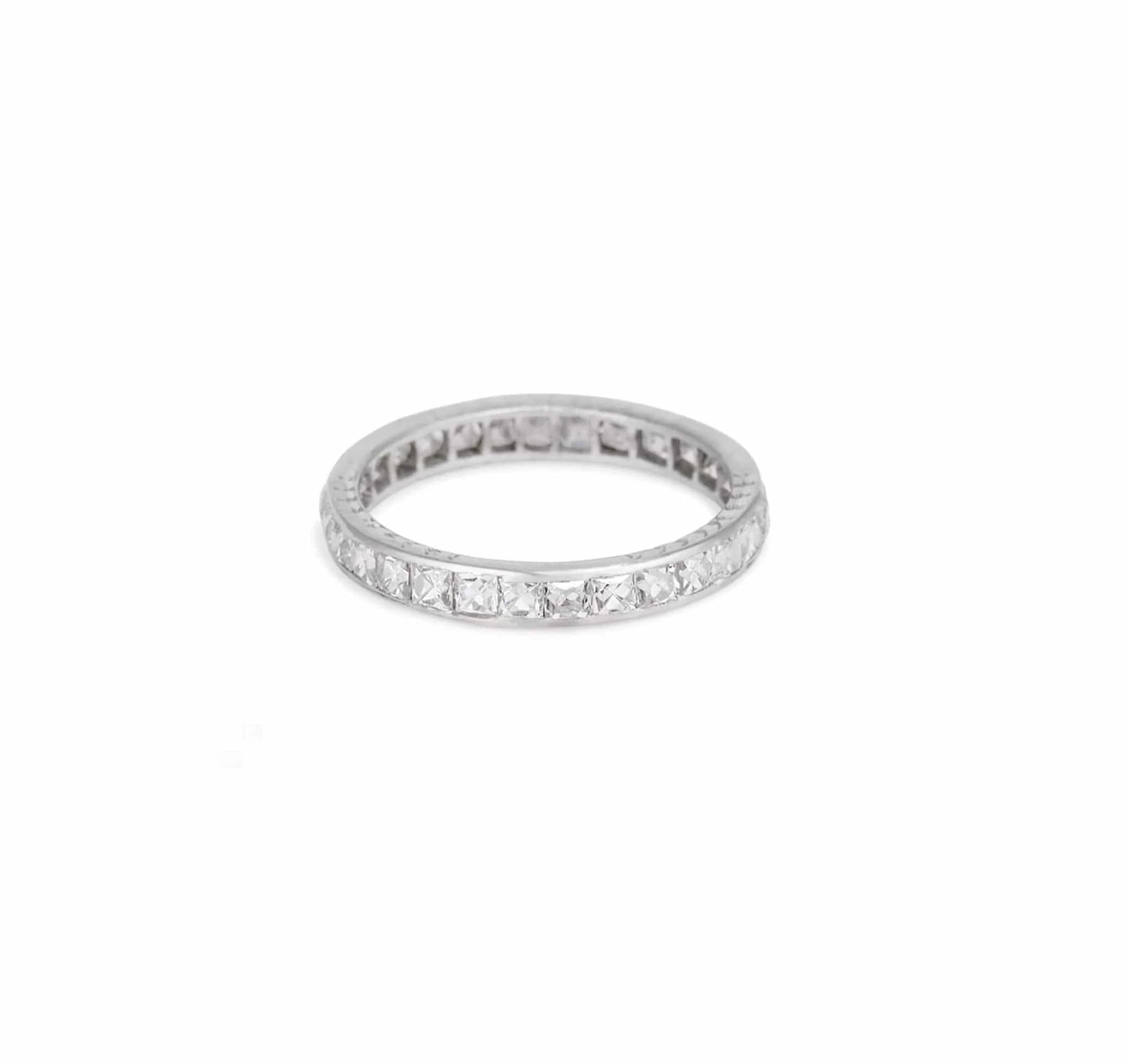 Art Deco 3.00 Carat French Cut Diamond Eternity Band - Image 3