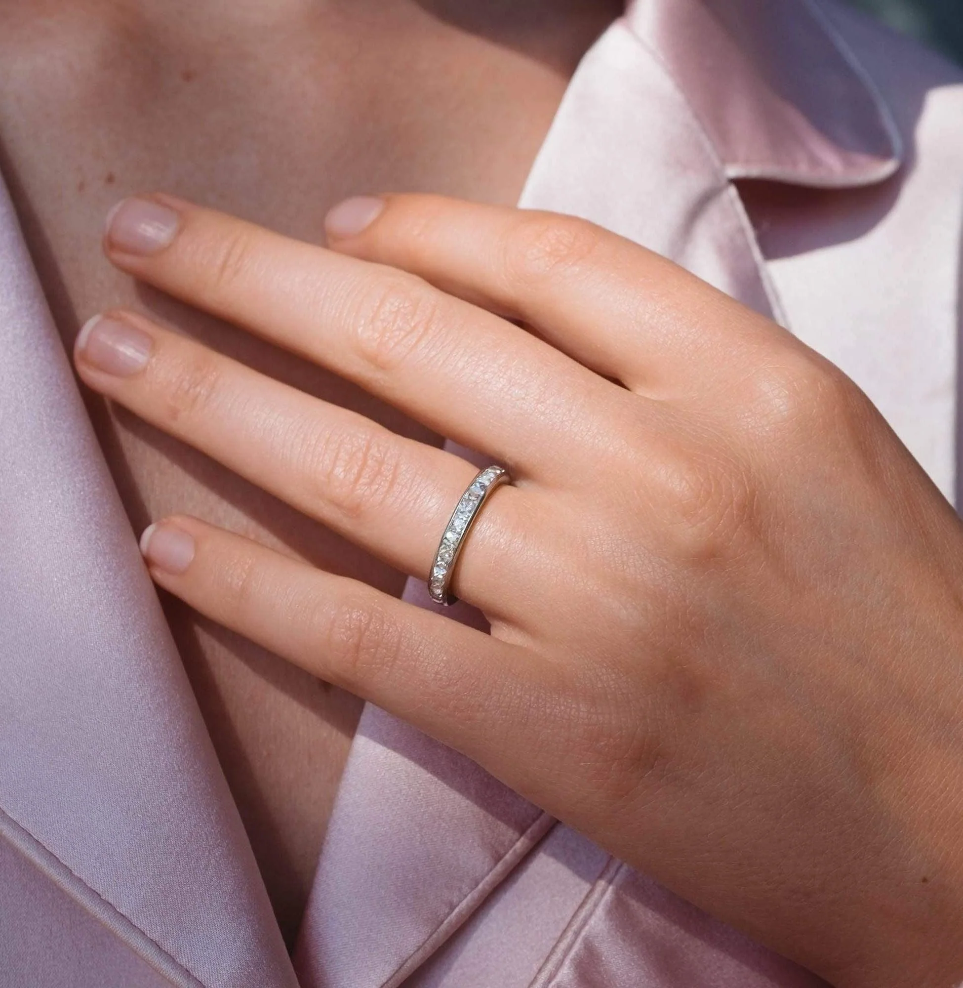 ART DECO DIAMOND ETERNITY BAND - Image 5