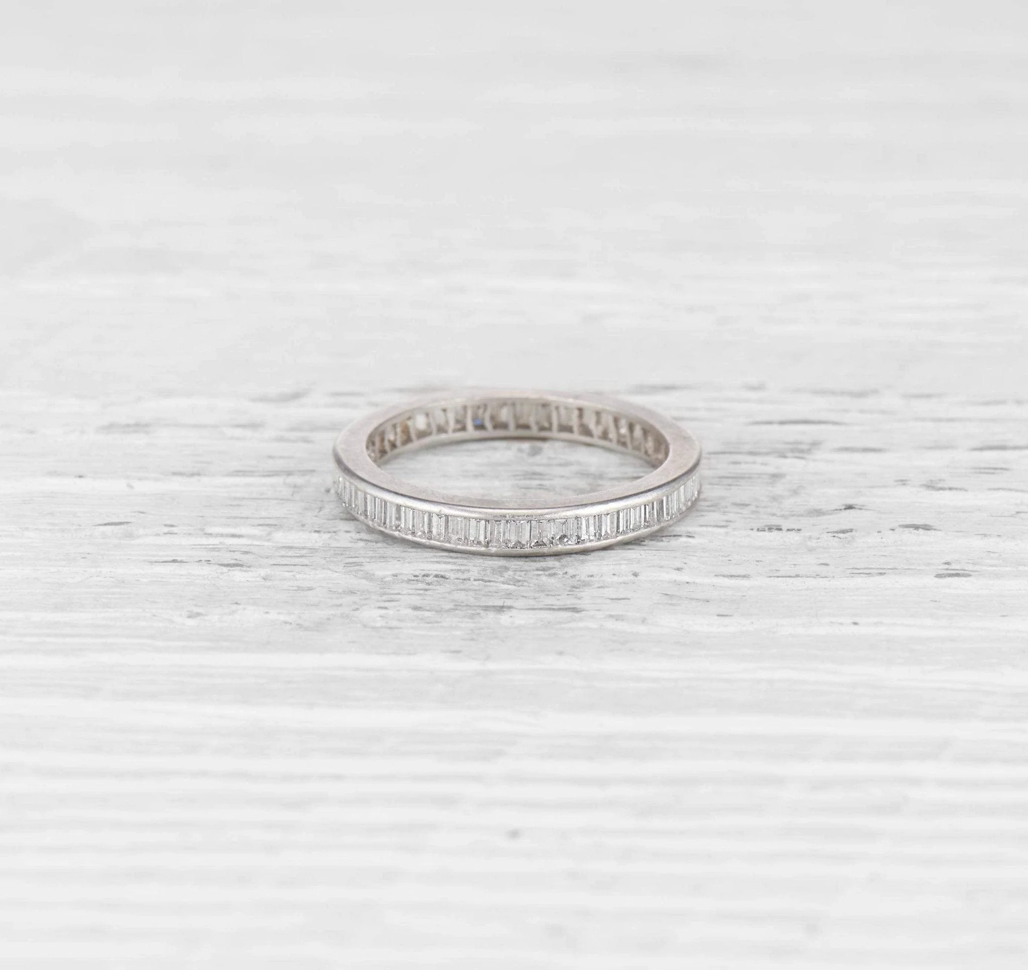 ART DECO DIAMOND WEDDING BAND - Image 3