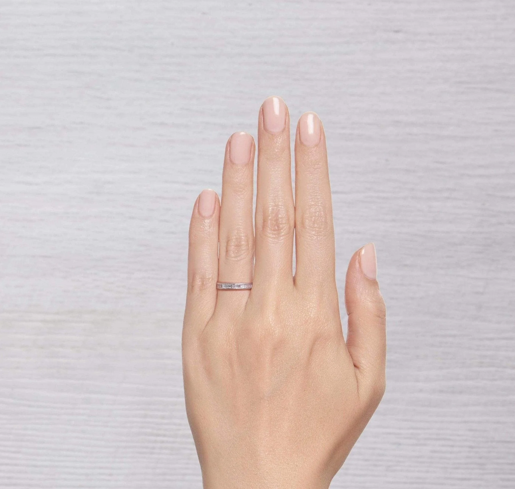 ART DECO DIAMOND WEDDING BAND - Image 4