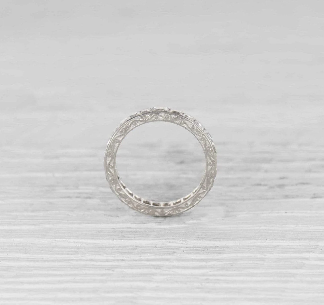 Art Deco French Cut Diamond Eternity Band - Image 2