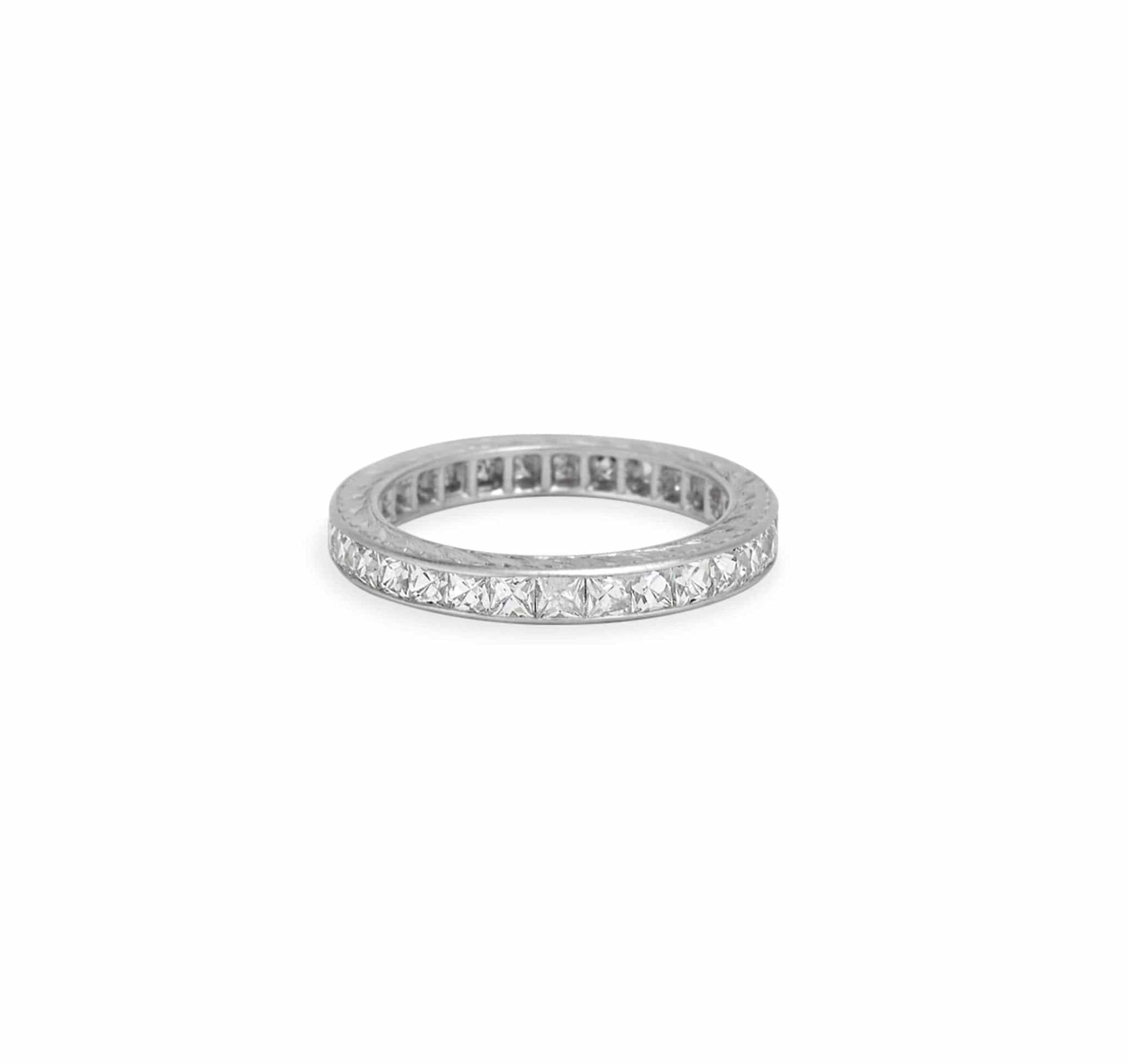 2.10 Carat French Cut Diamond Eternity Band - Image 3
