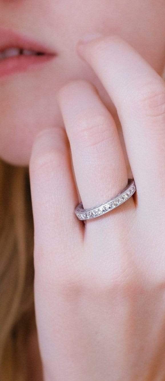 2.10 Carat French Cut Diamond Eternity Band - Image 4