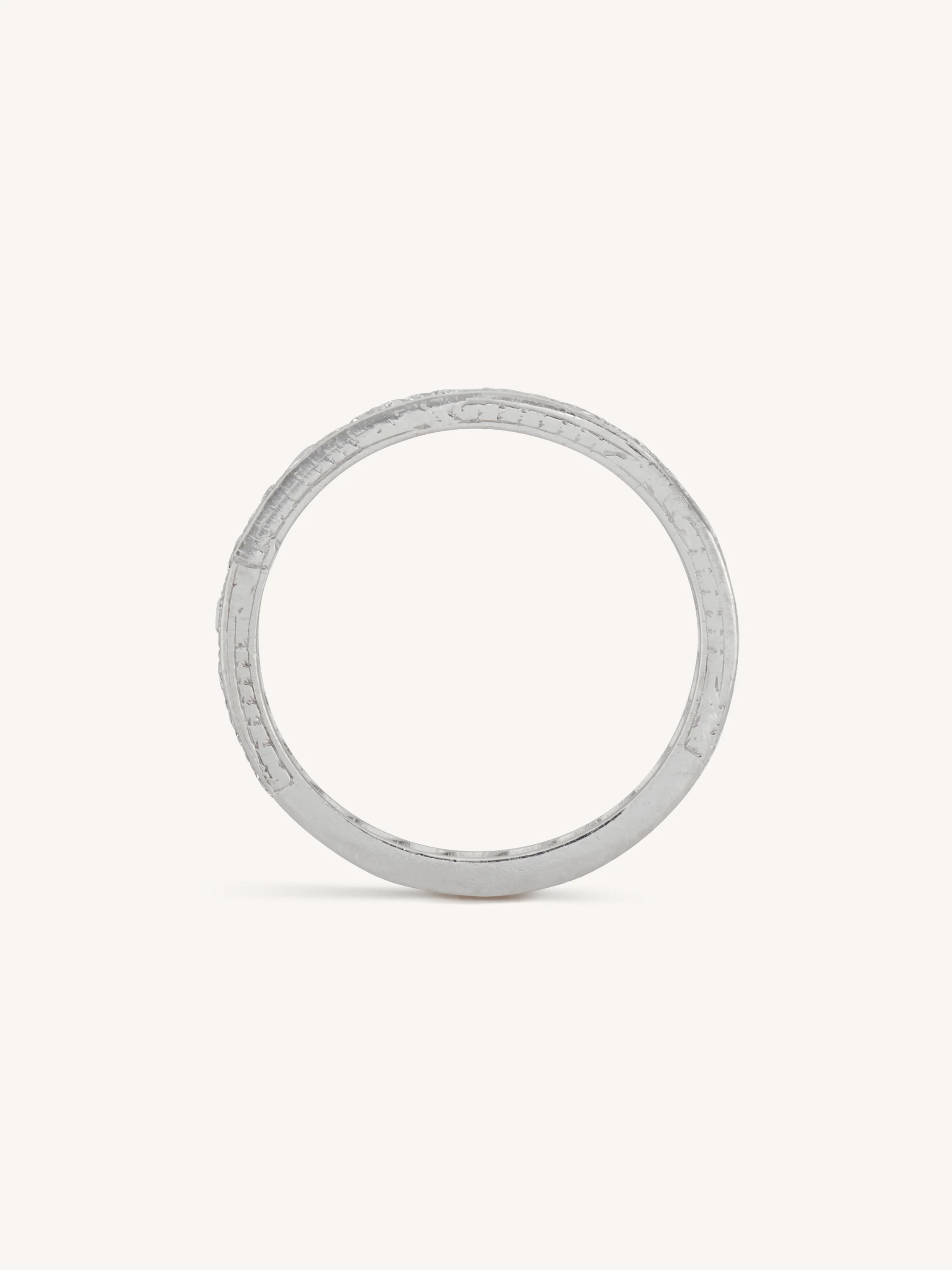 Art Deco 1.75 Carat Diamond Eterntiy Vintage Wedding Band - Size 7.5 - Image 4