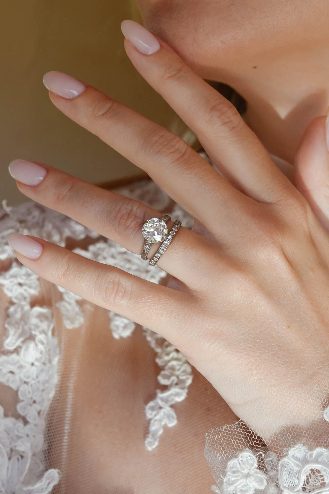 Art Deco 2.66 Old European Cut Diamond Vintage Engagement Ring - Image 9