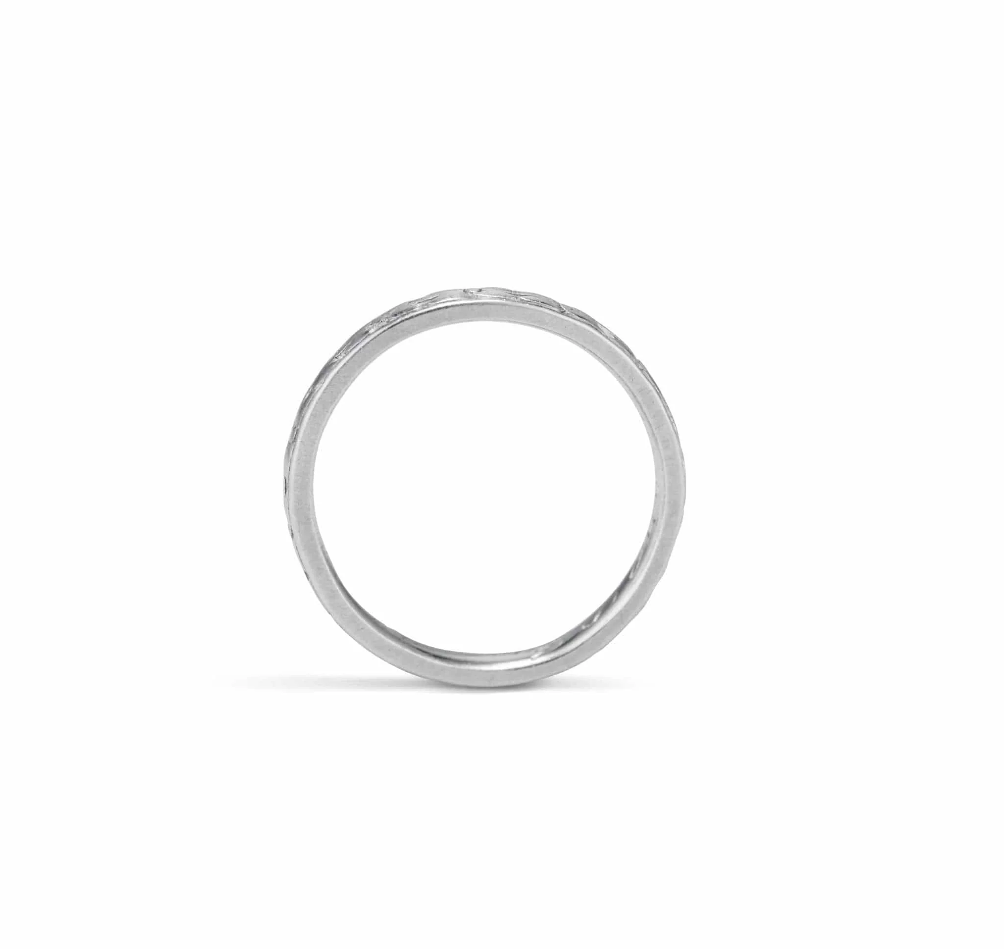 Art Deco Platinum Wedding Band - Image 2
