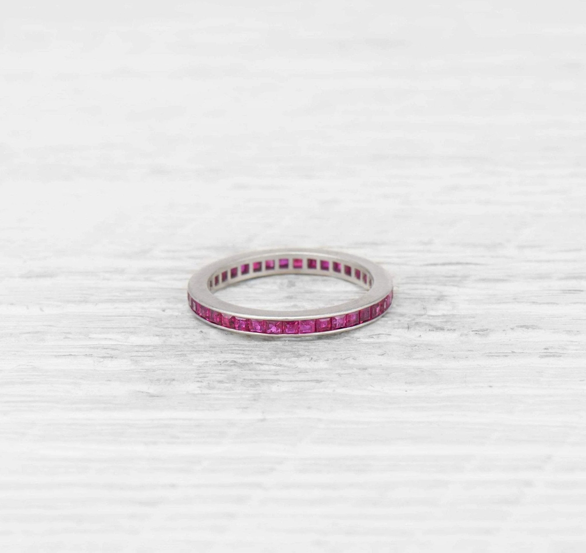 ART DECO RUBY ETERNITY BAND - Image 3
