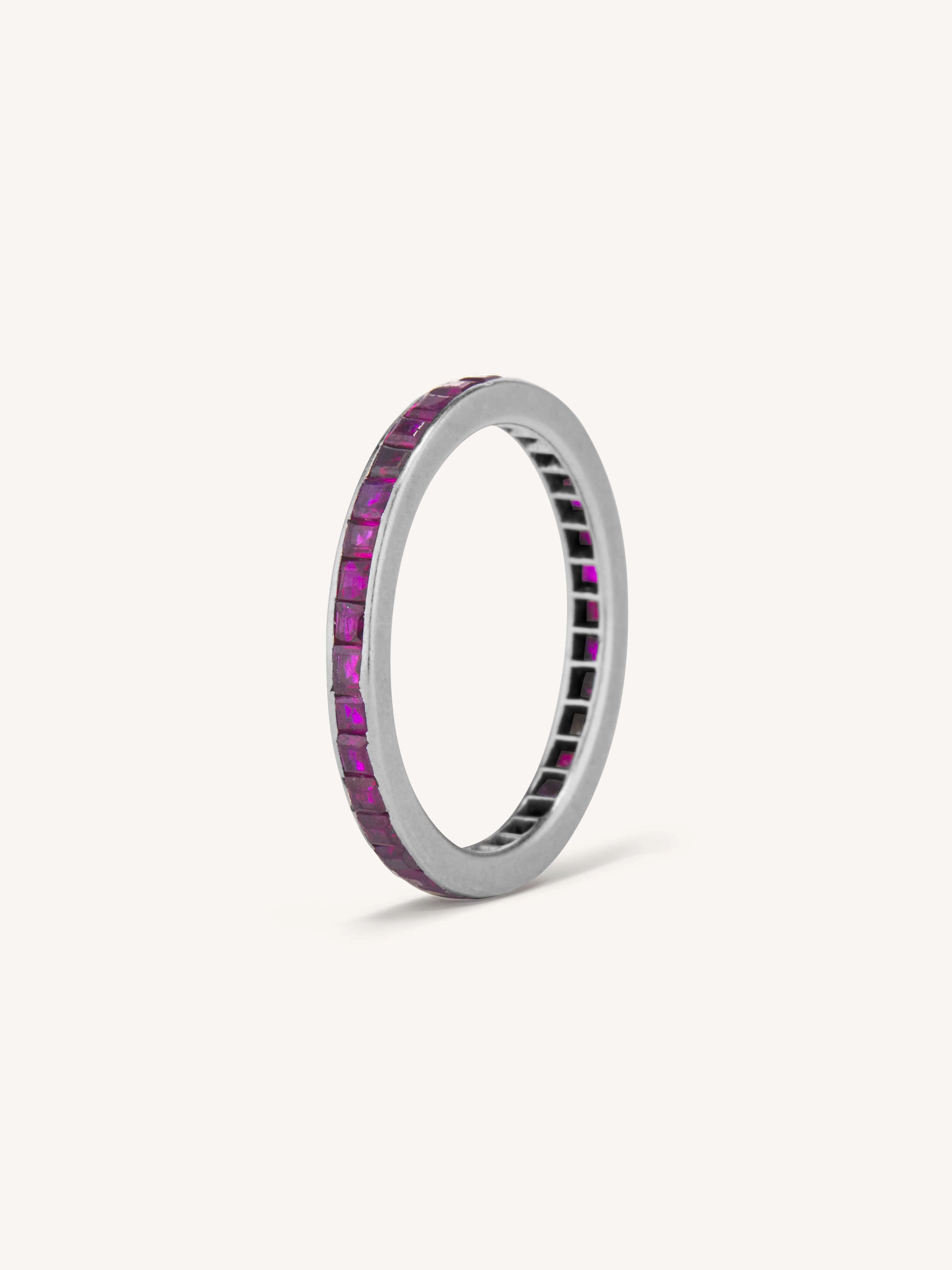 Art Deco Ruby Eternity Band - Image 3