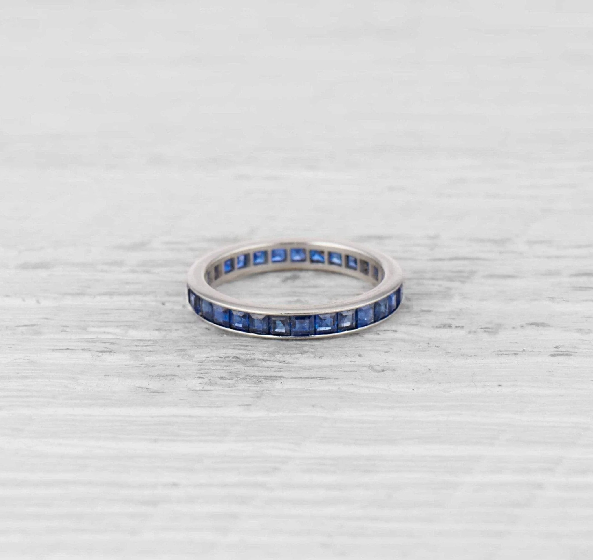 Art Deco Sapphire Eternity Band - Image 3