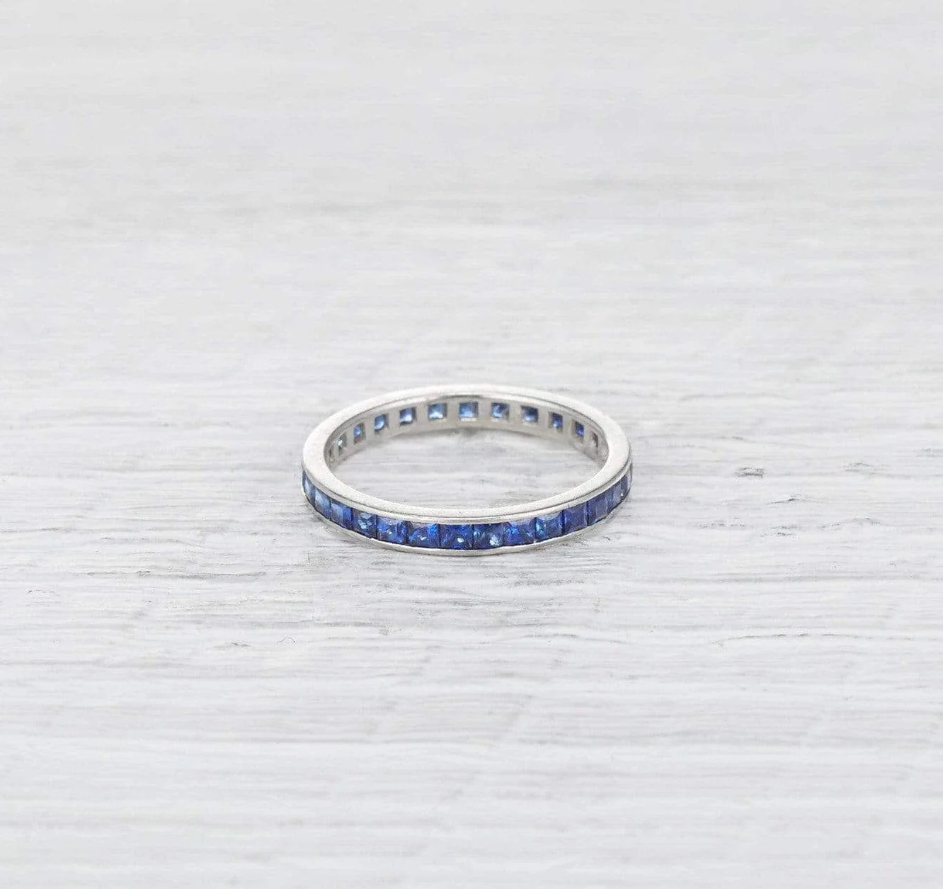 Art Deco Sapphire Eternity Band - Image 3