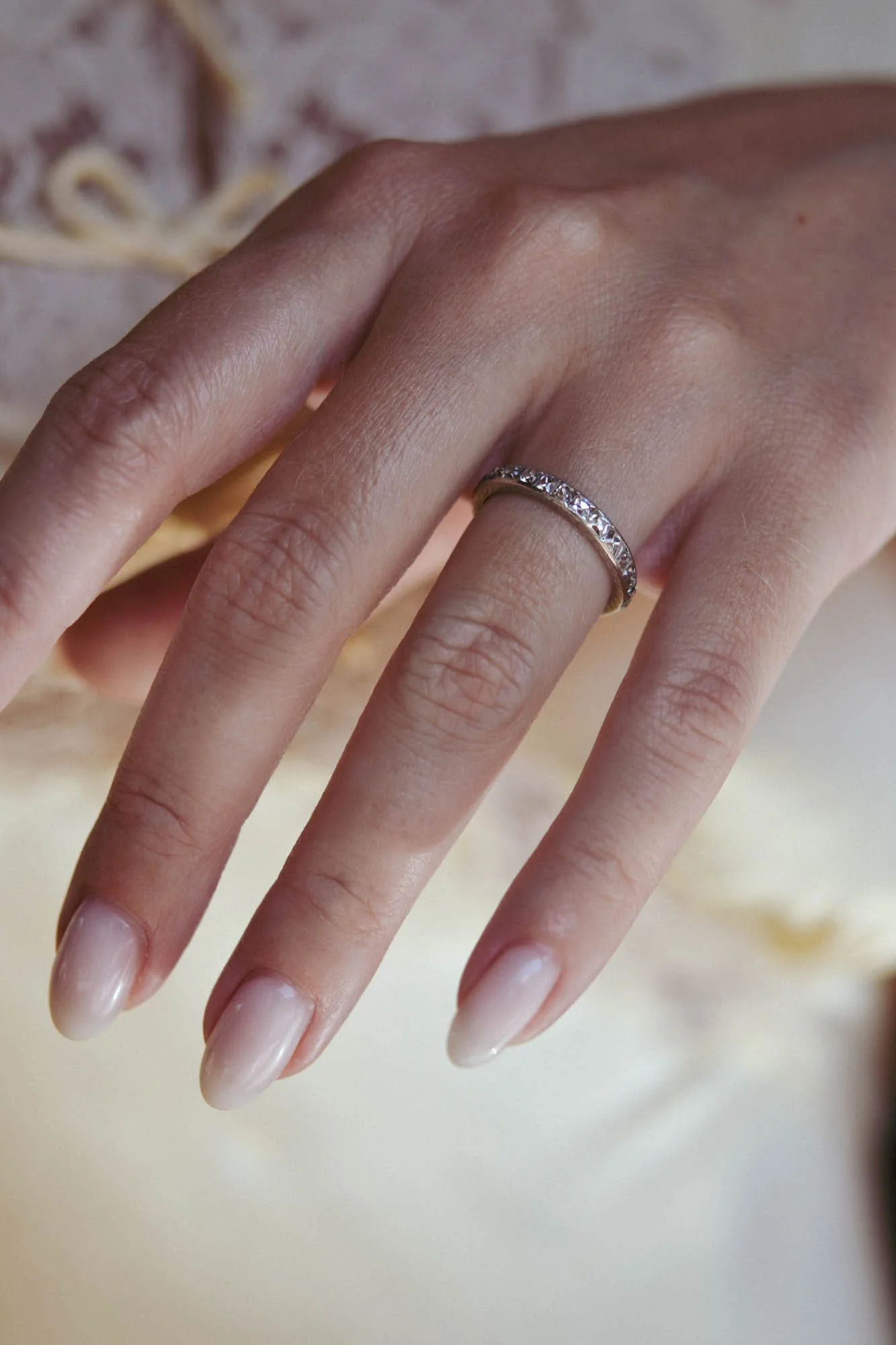 Tiffany & Co. Art Deco 1.60 Carat French Cut Diamond Vintage Eternity Band - Size 6 - Image 7
