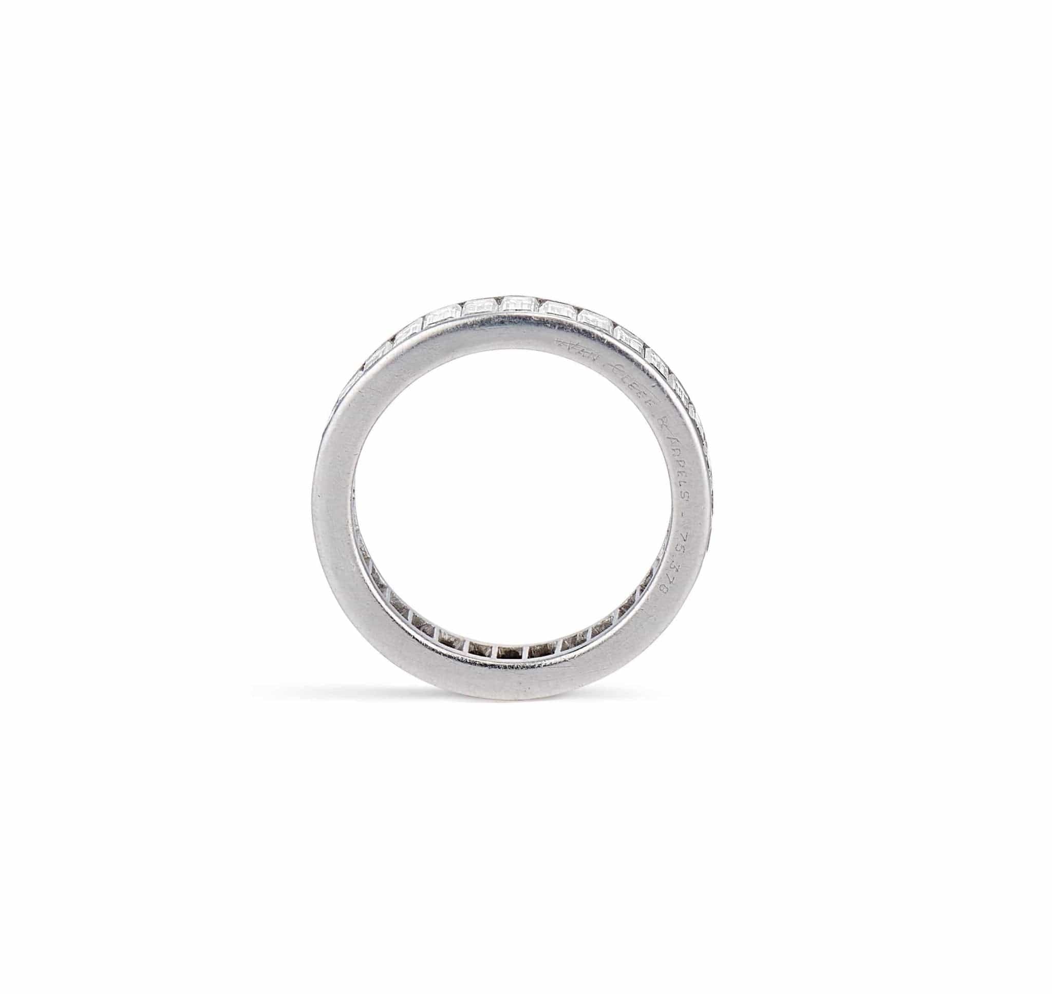 3 Carat Van Cleef & Arpels Art Deco Baguette Diamond Band - Image 2