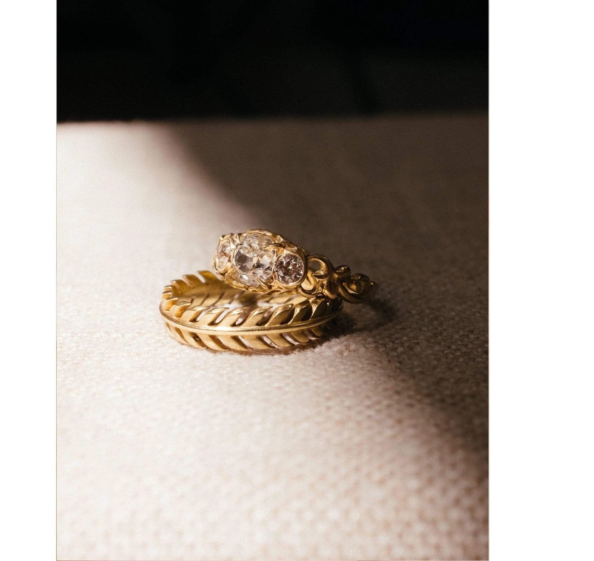 Art Nouveau .70 Carat Old Mine Cushion Cut Diamond Ring - Image 9