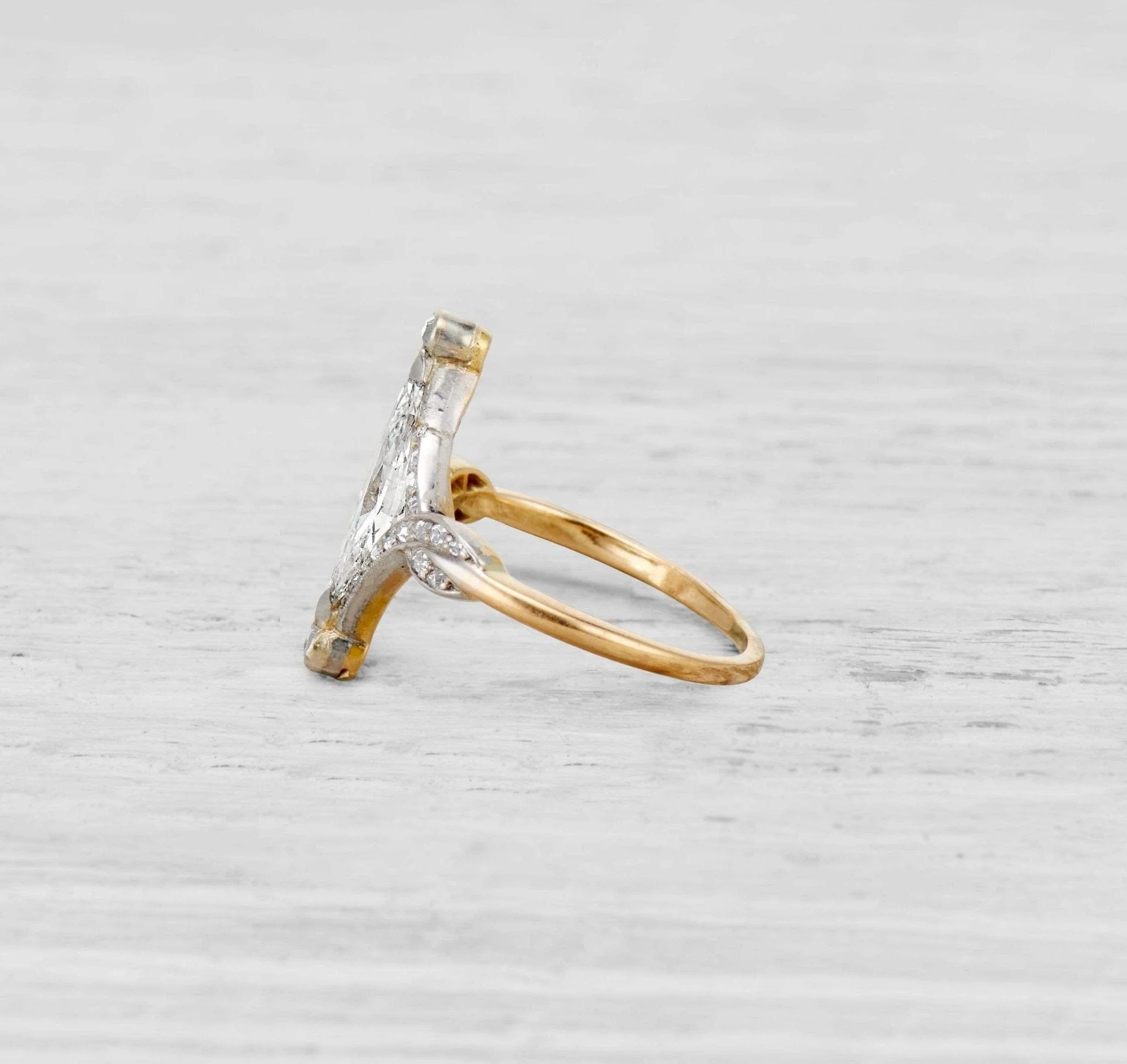 ART NOUVEAU DIAMOND ENGAGEMENT RING - Image 3