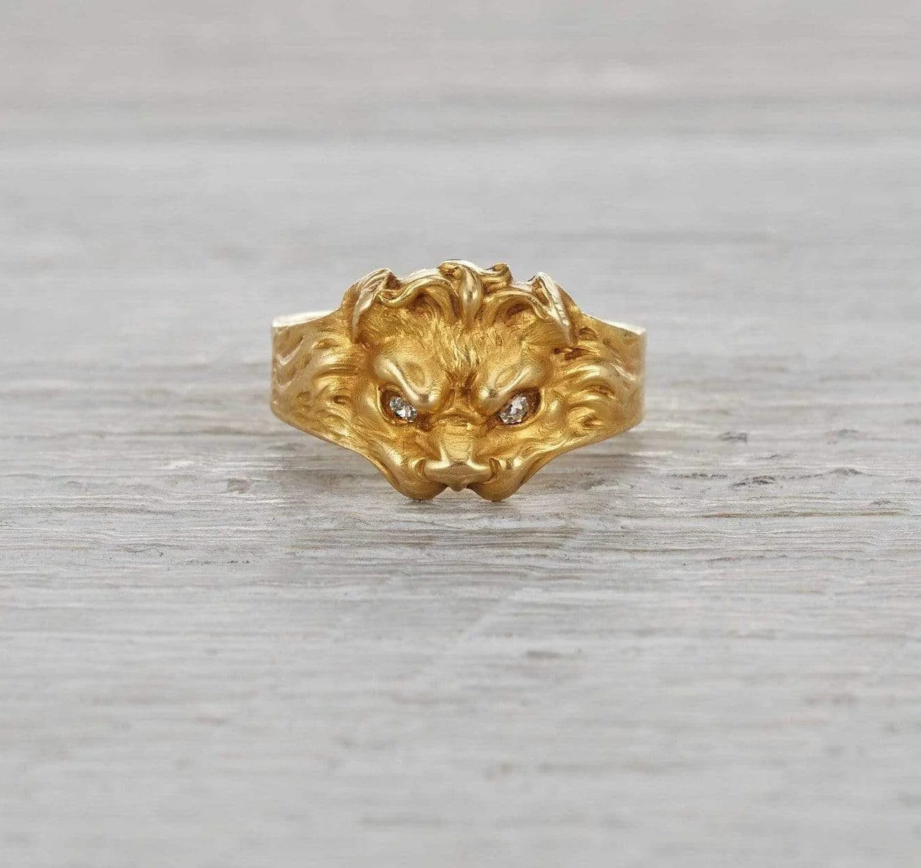 Art Nouveau Lion Ring - Image 2