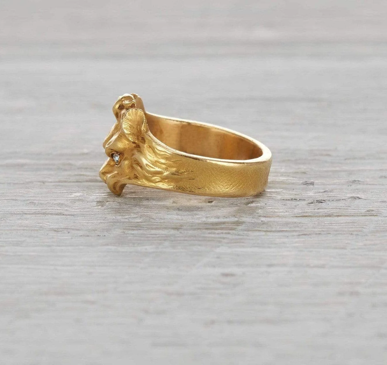 Art Nouveau Lion Ring - Image 3
