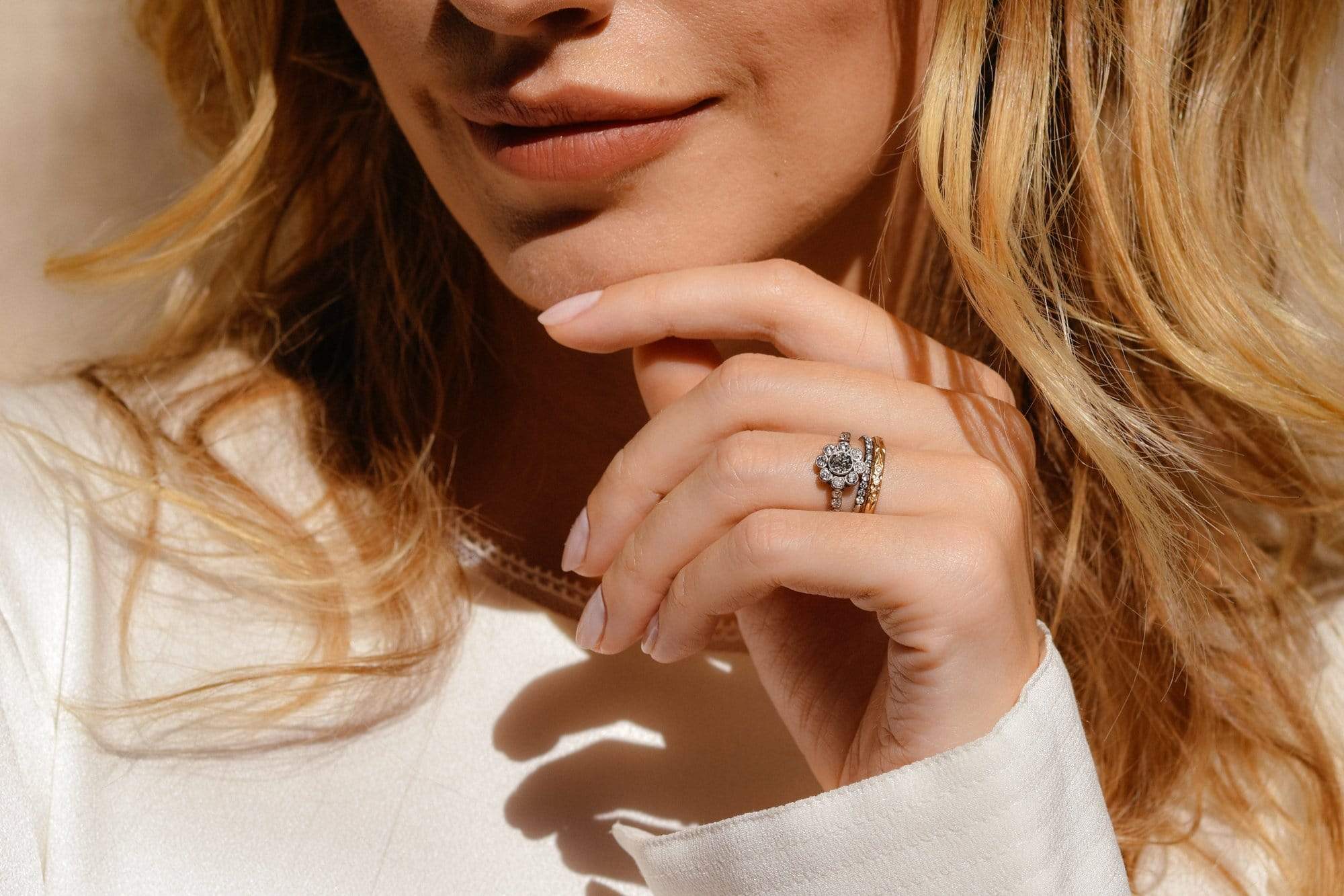 Belle Époque .40 Carat Old European Cluster Diamond Engagement Ring, France - Image 9