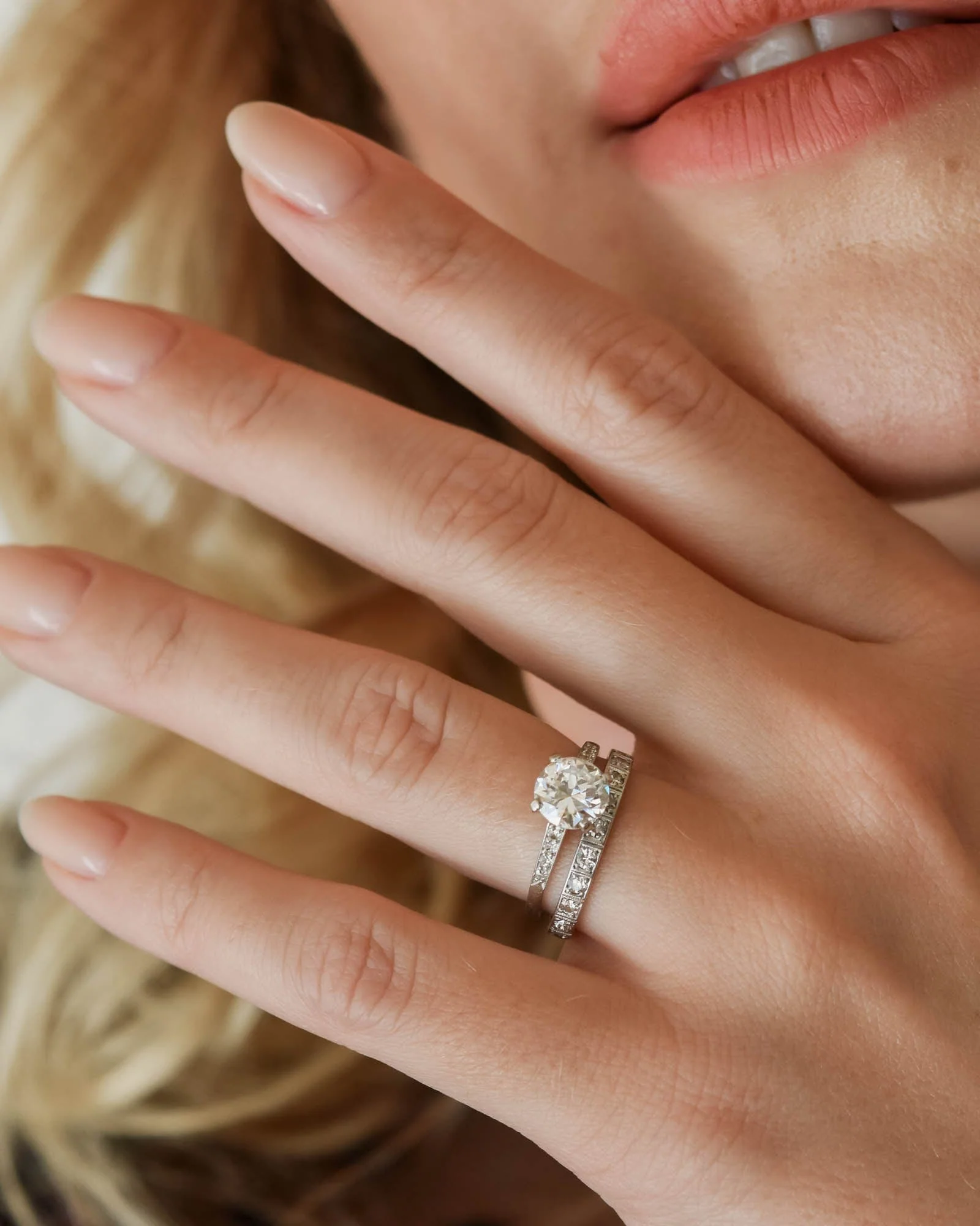 Cartier 1.31 Carat Transitional Cut Diamond Vintage Engagement Ring - Image 3