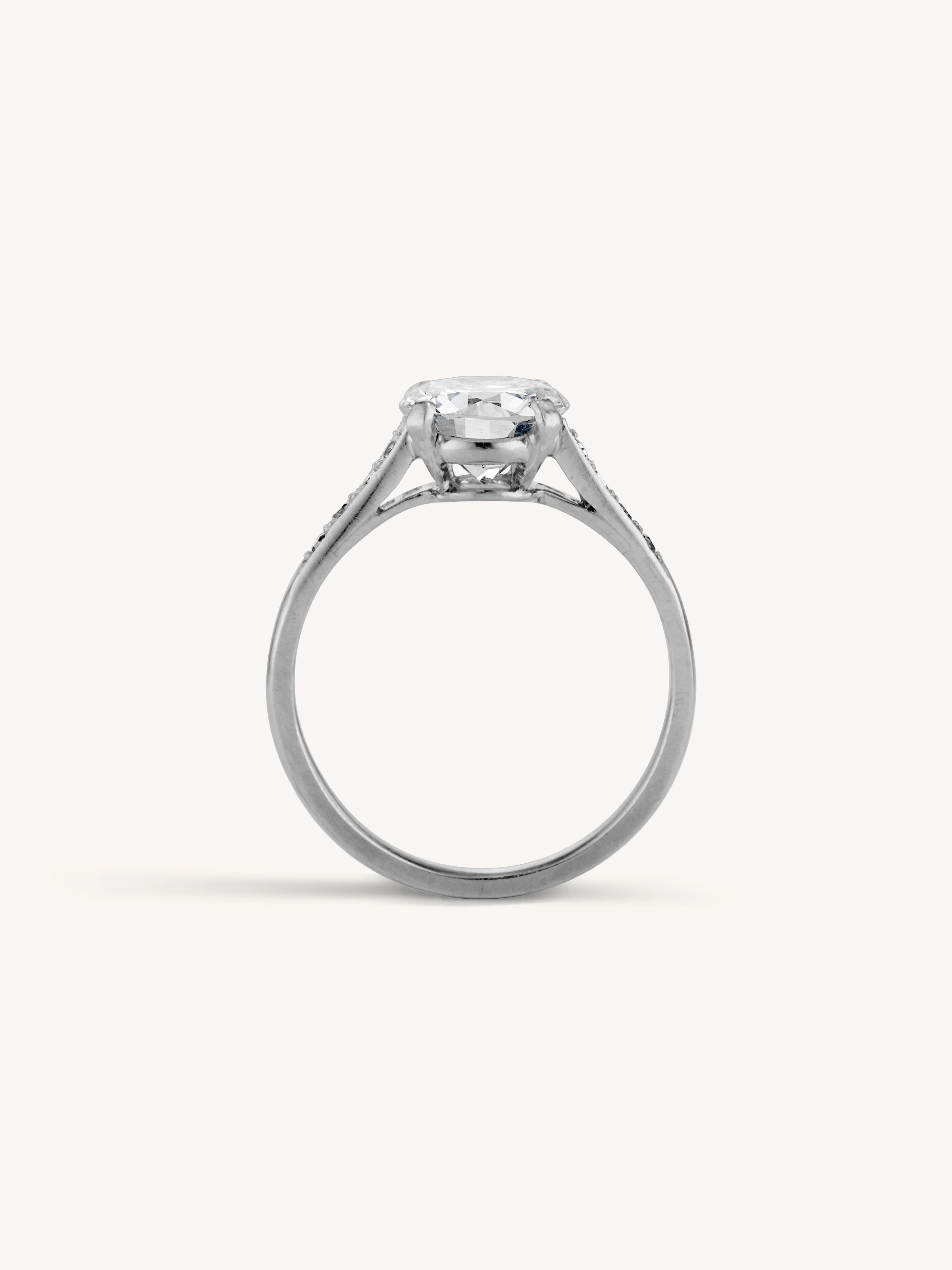 Cartier 1.31 Carat Transitional Cut Diamond Vintage Engagement Ring - Image 5