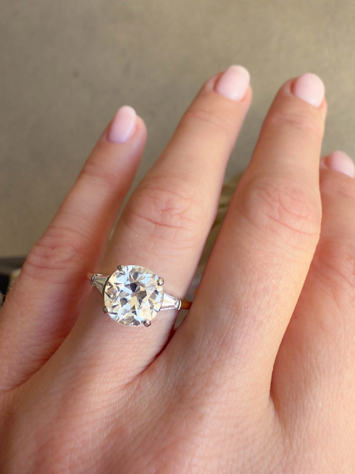 Cartier Art Deco 2.73 Carat Old European Cut Diamond Vintage Engagement Ring - Image 2