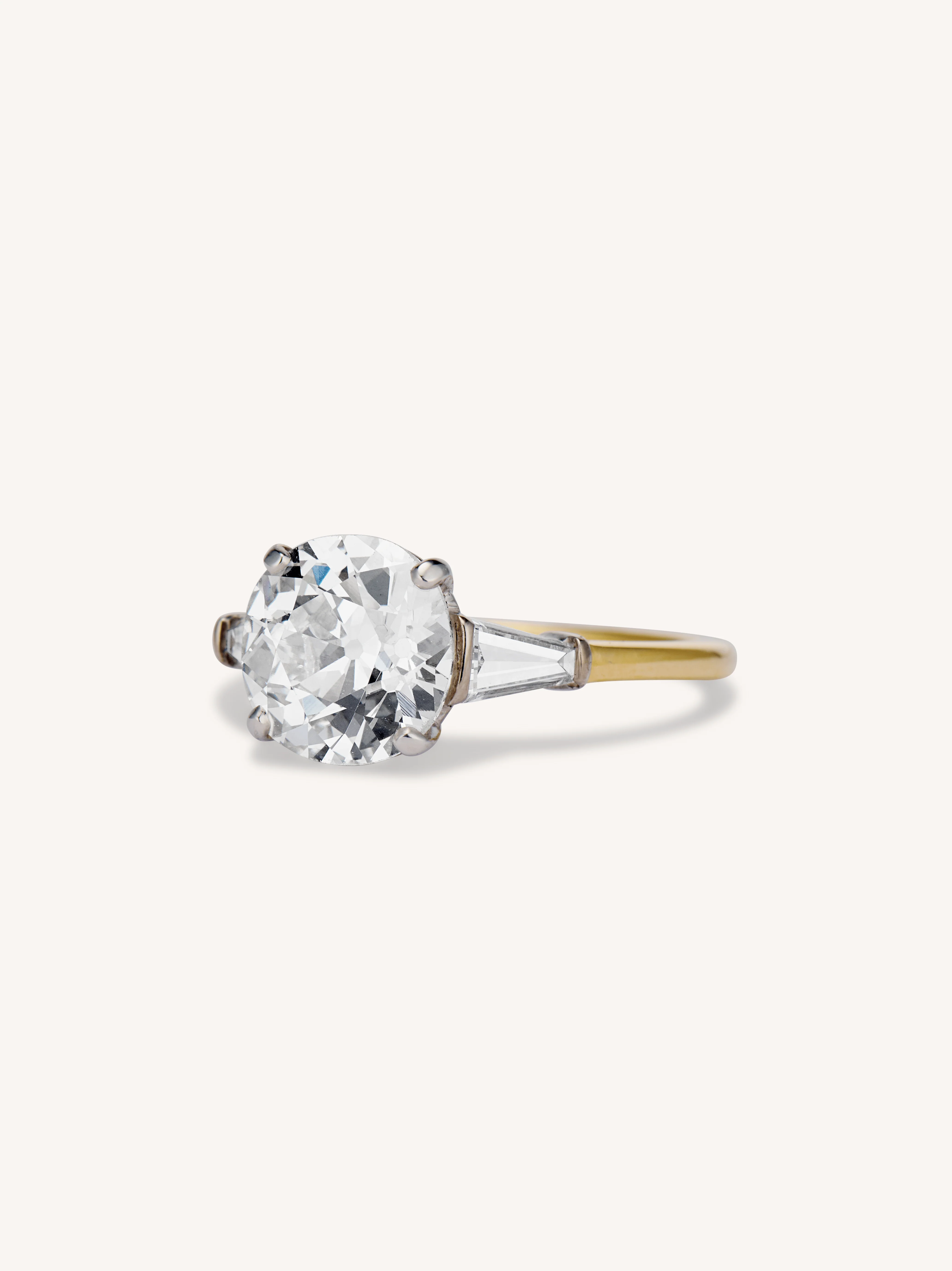 Cartier Art Deco 2.73 Carat Old European Cut Diamond Vintage Engagement Ring - Image 3